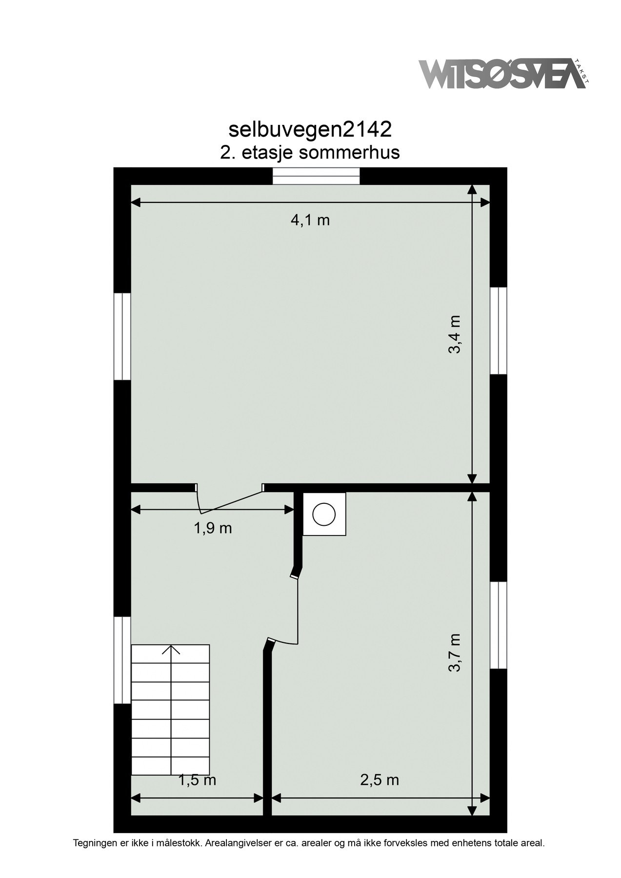 Plantegning 2. etasje - Sommerhus Galleribilde
