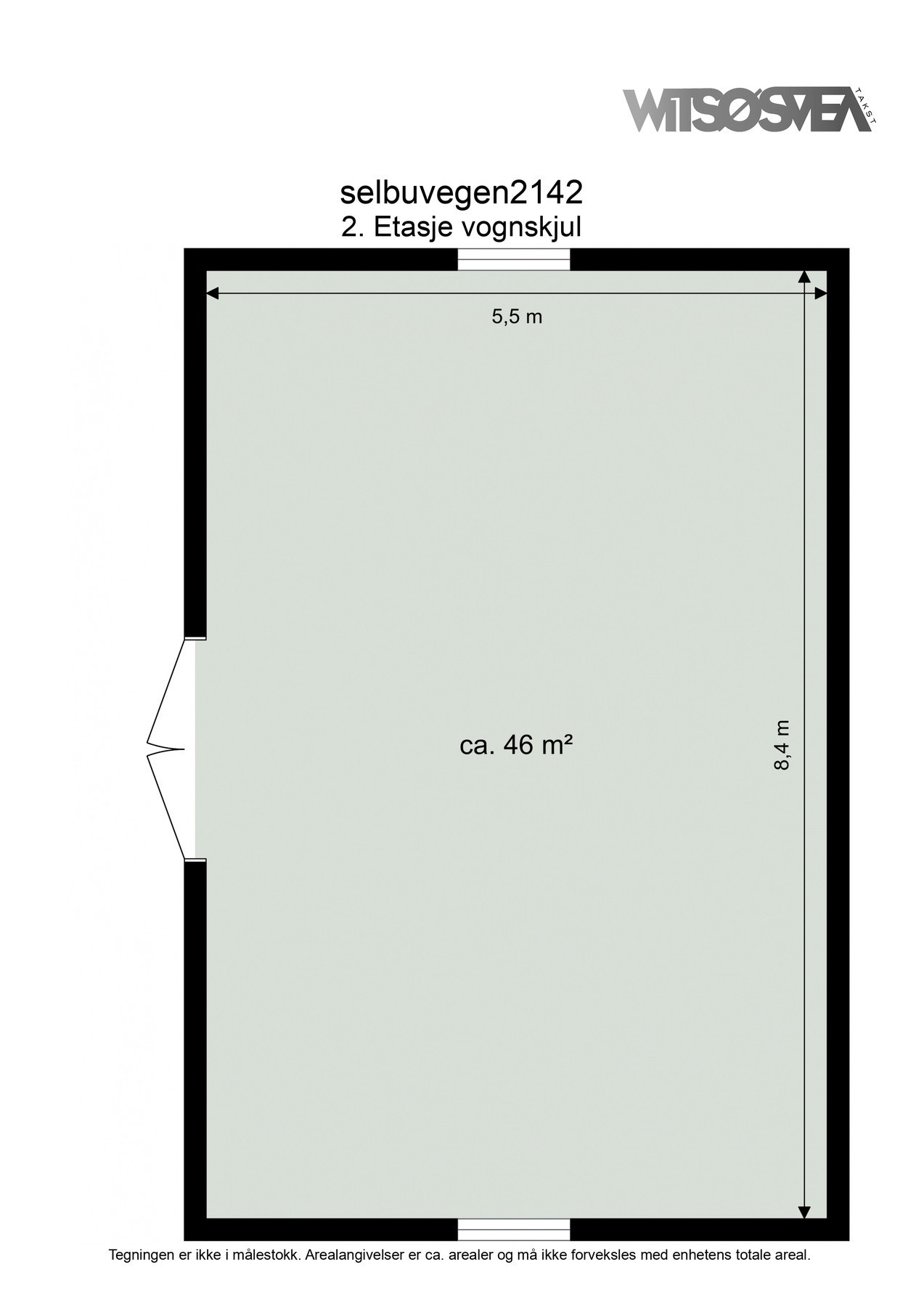 Plantegning 2. etasje - Vognskjul Galleribilde