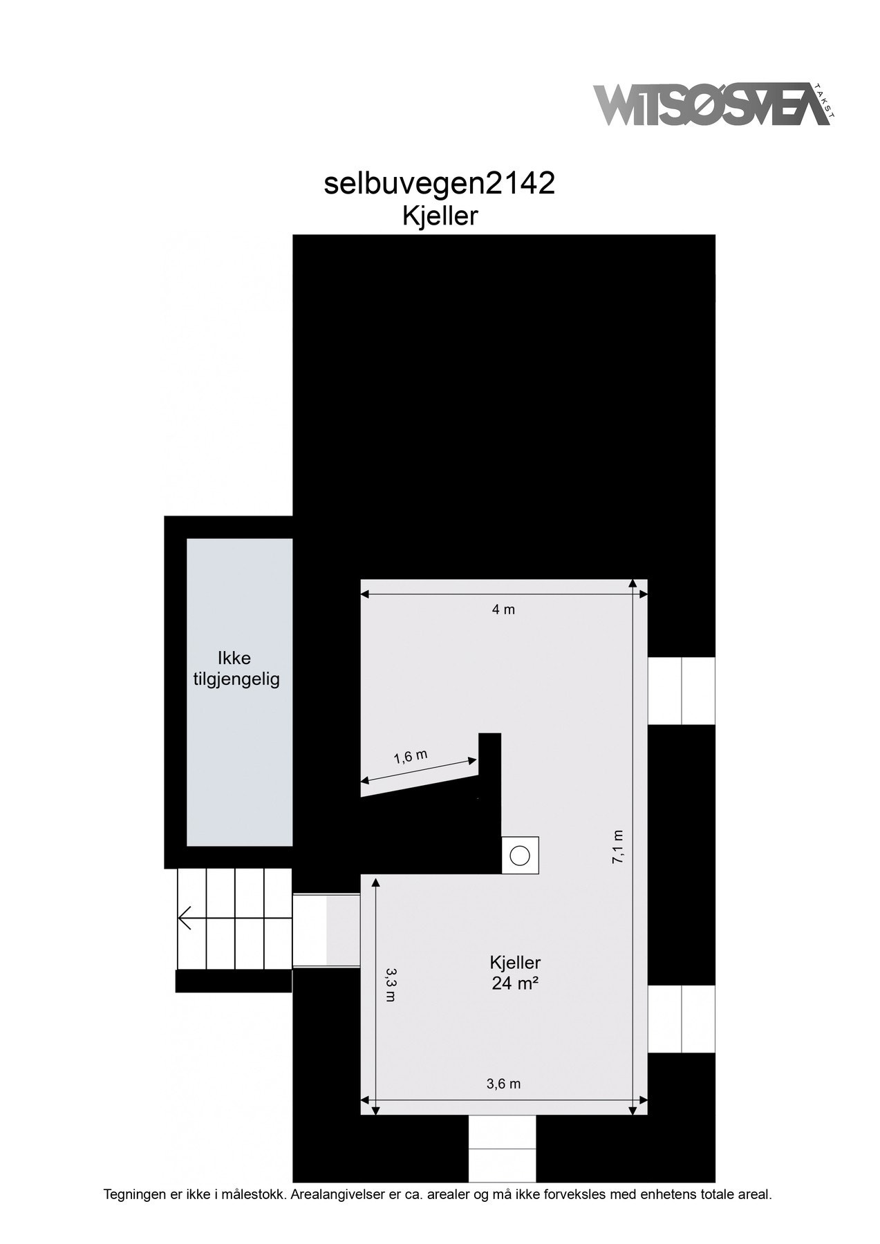 Planskisse kjeller - Bolighus Galleribilde