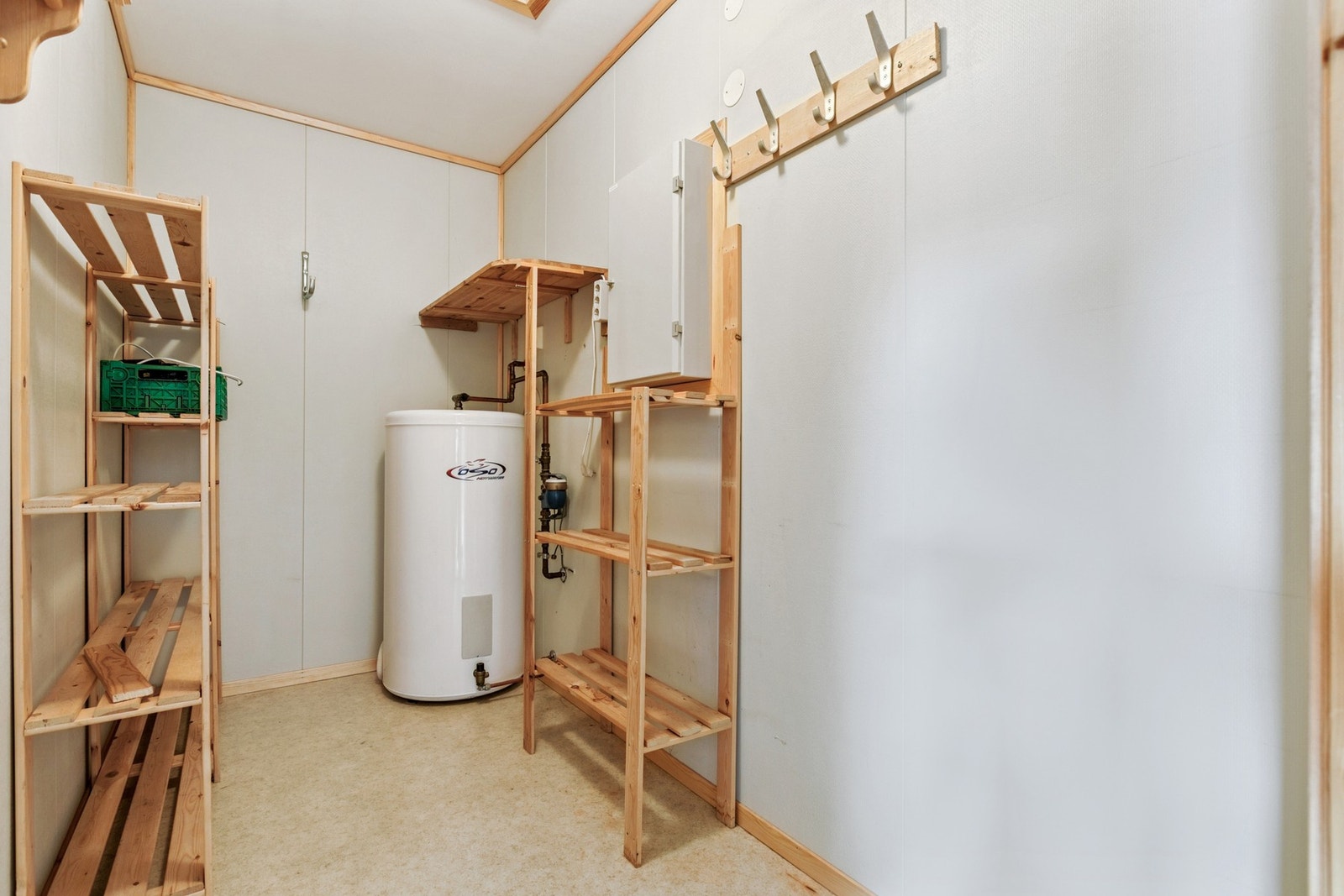 Bod på 4 kvm gir gode lagringsmuligheter. Galleribilde