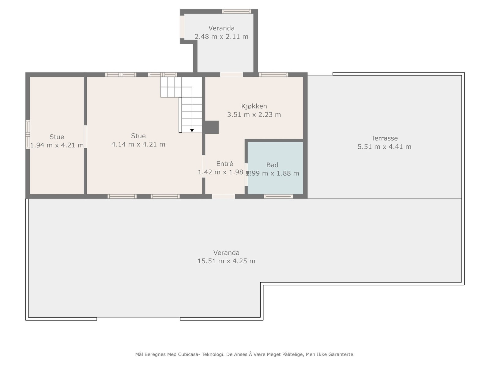 Plantegning 1. etasje Galleribilde