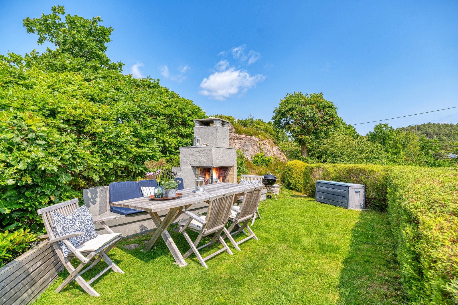 Et av flere hyggelige uteområder Galleribilde