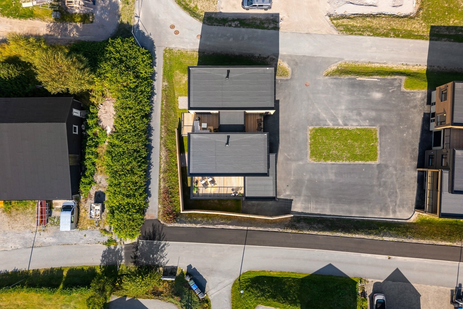 Pent opparbeidede uteområder. Galleribilde