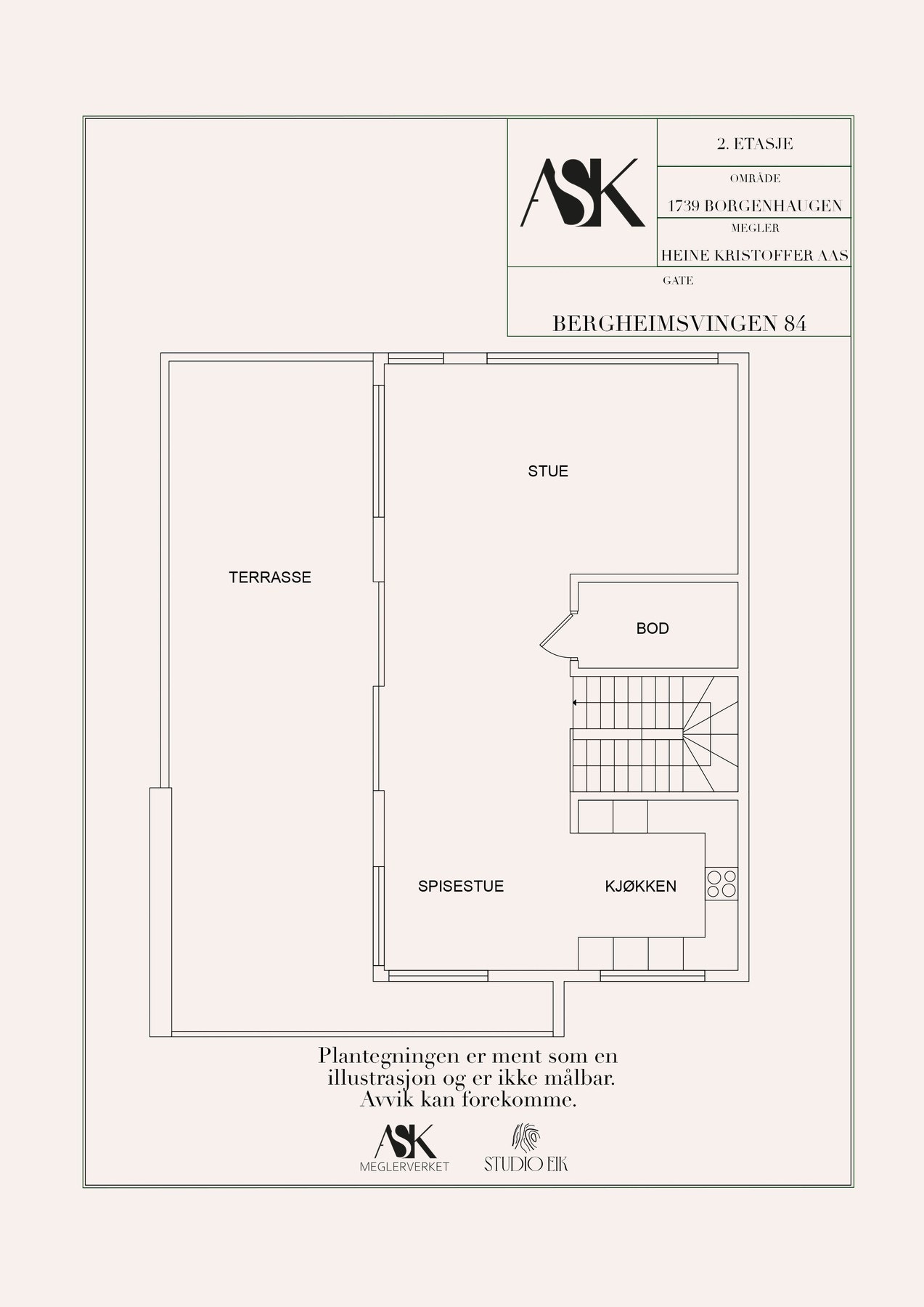 Plantegning 2. etasje Galleribilde