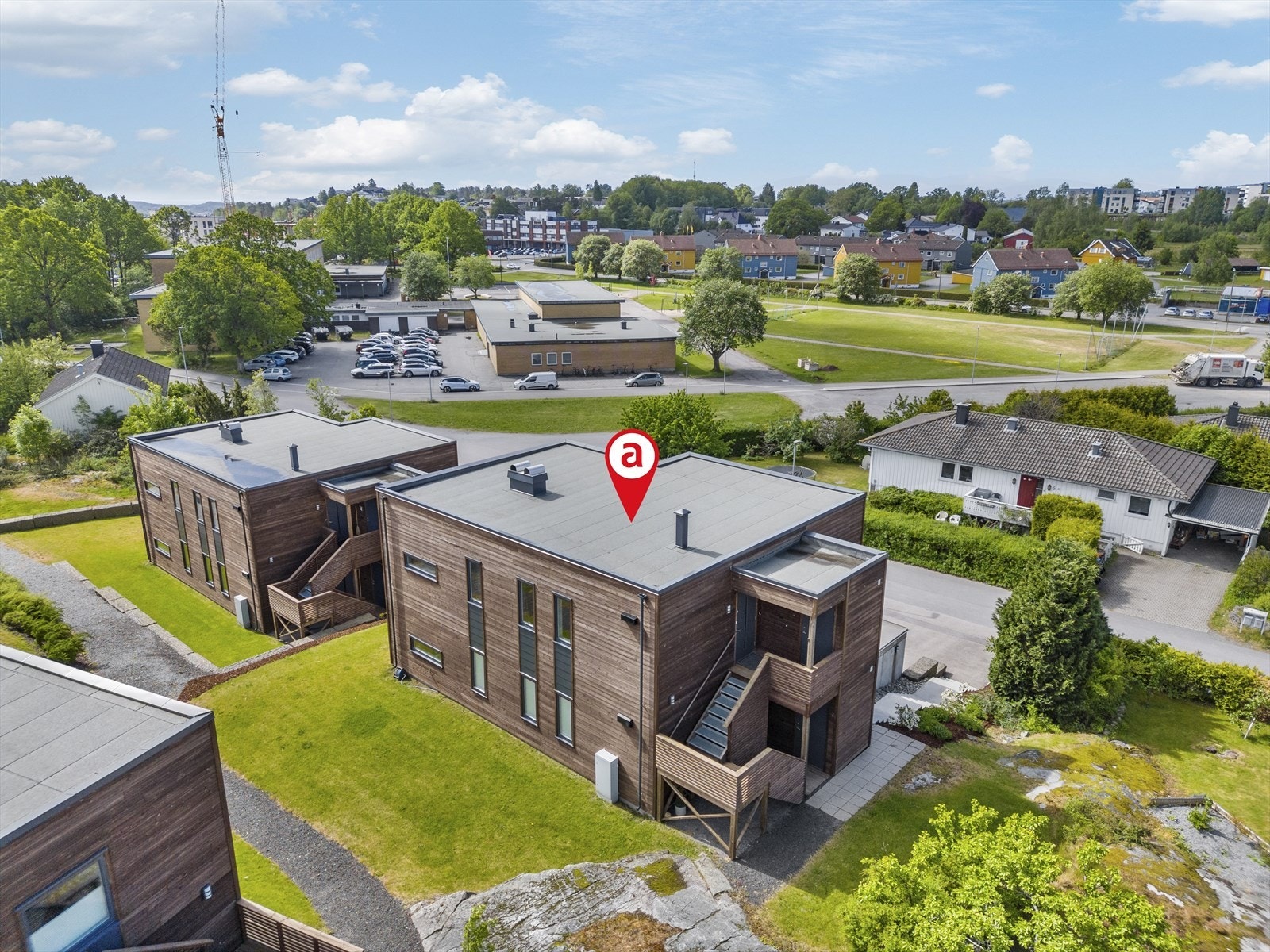 Fint borettslag med moderne arkitektur Galleribilde