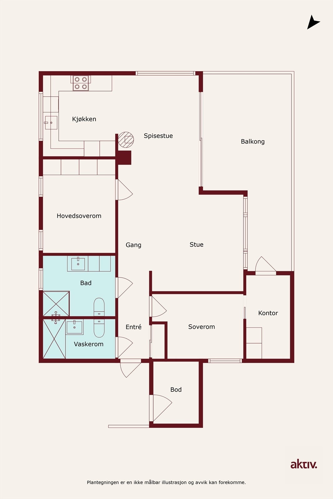 Plantegning Galleribilde