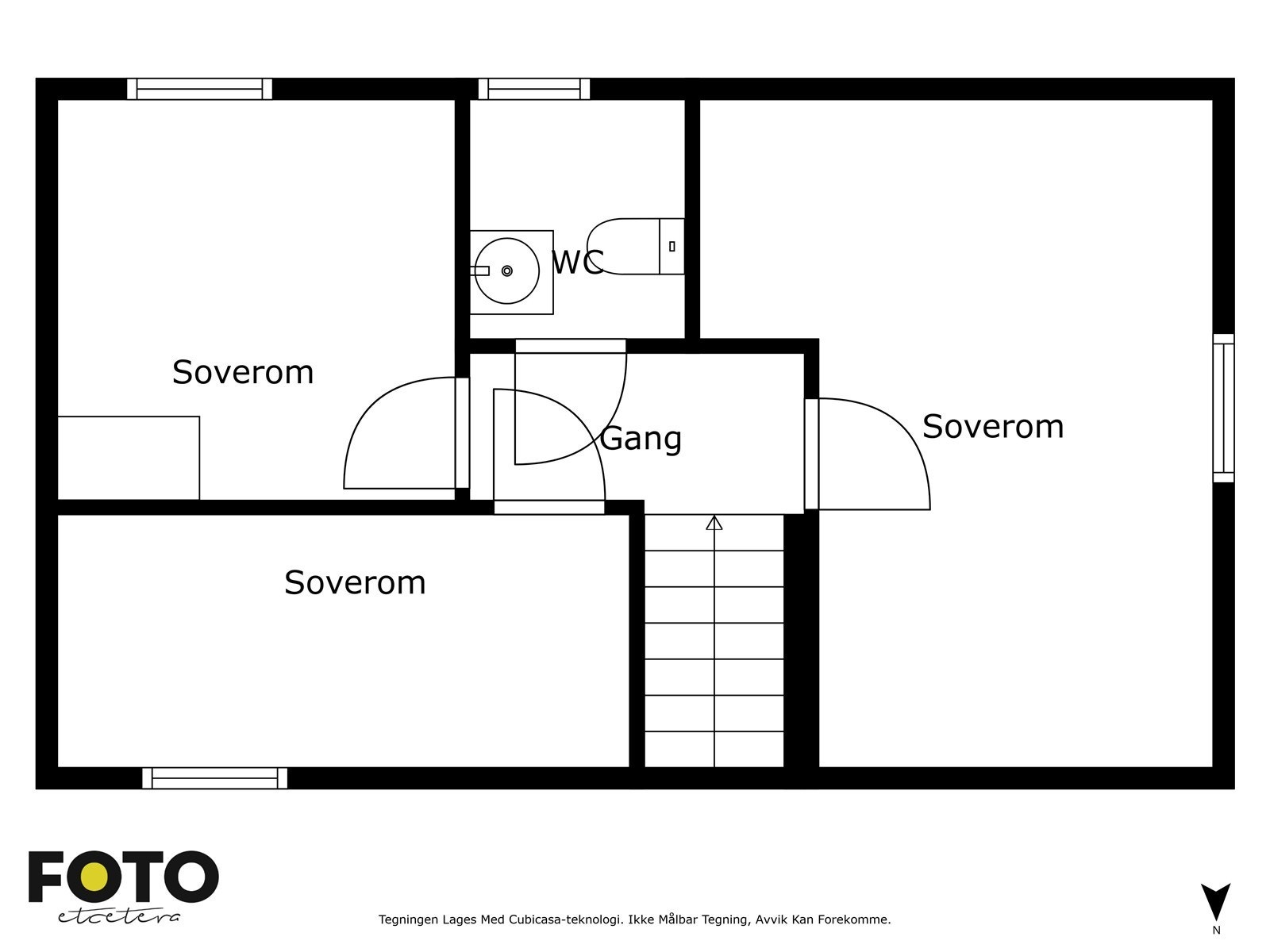 2. etasje - Planløsning - Ikke målbar Galleribilde