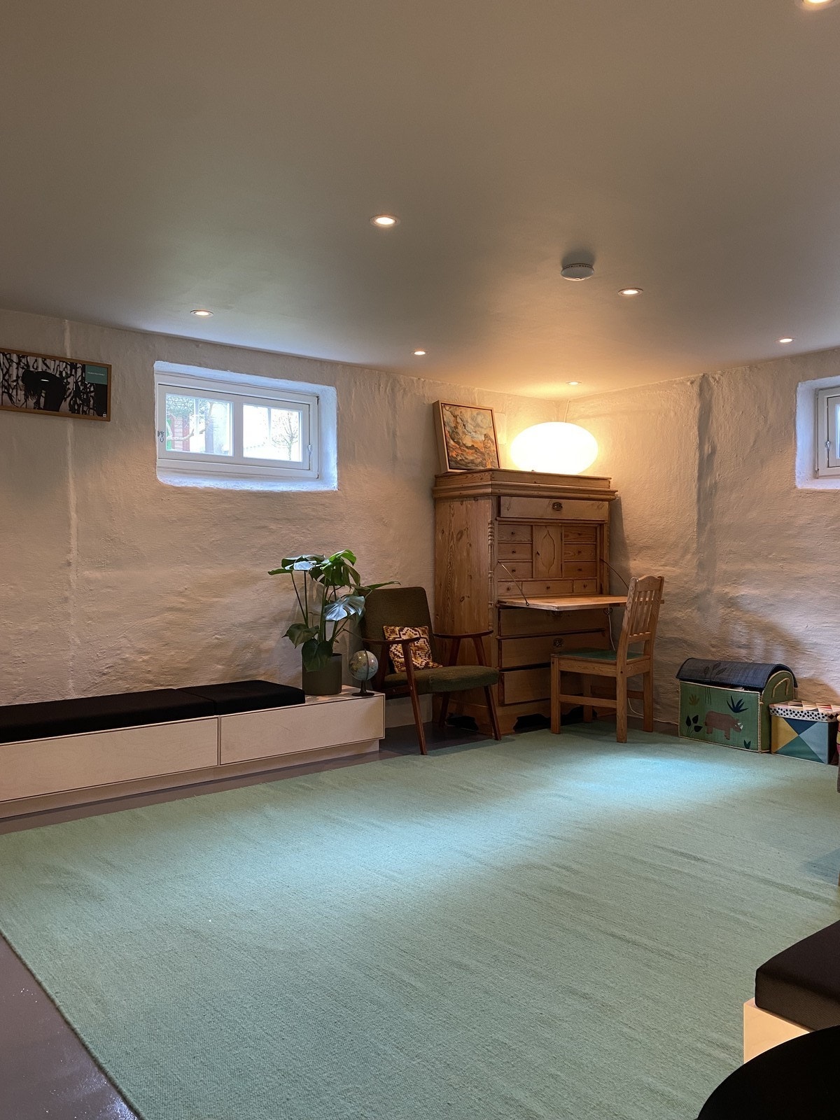 I dag blir dette rommet benyttet som lekerom/gjesterom Galleribilde