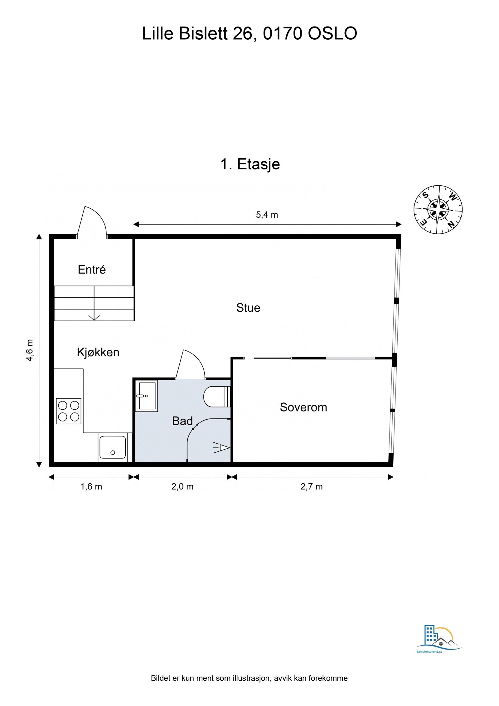 Leiligheten har en meget god og gjennomtenkt planløsning. Galleribilde