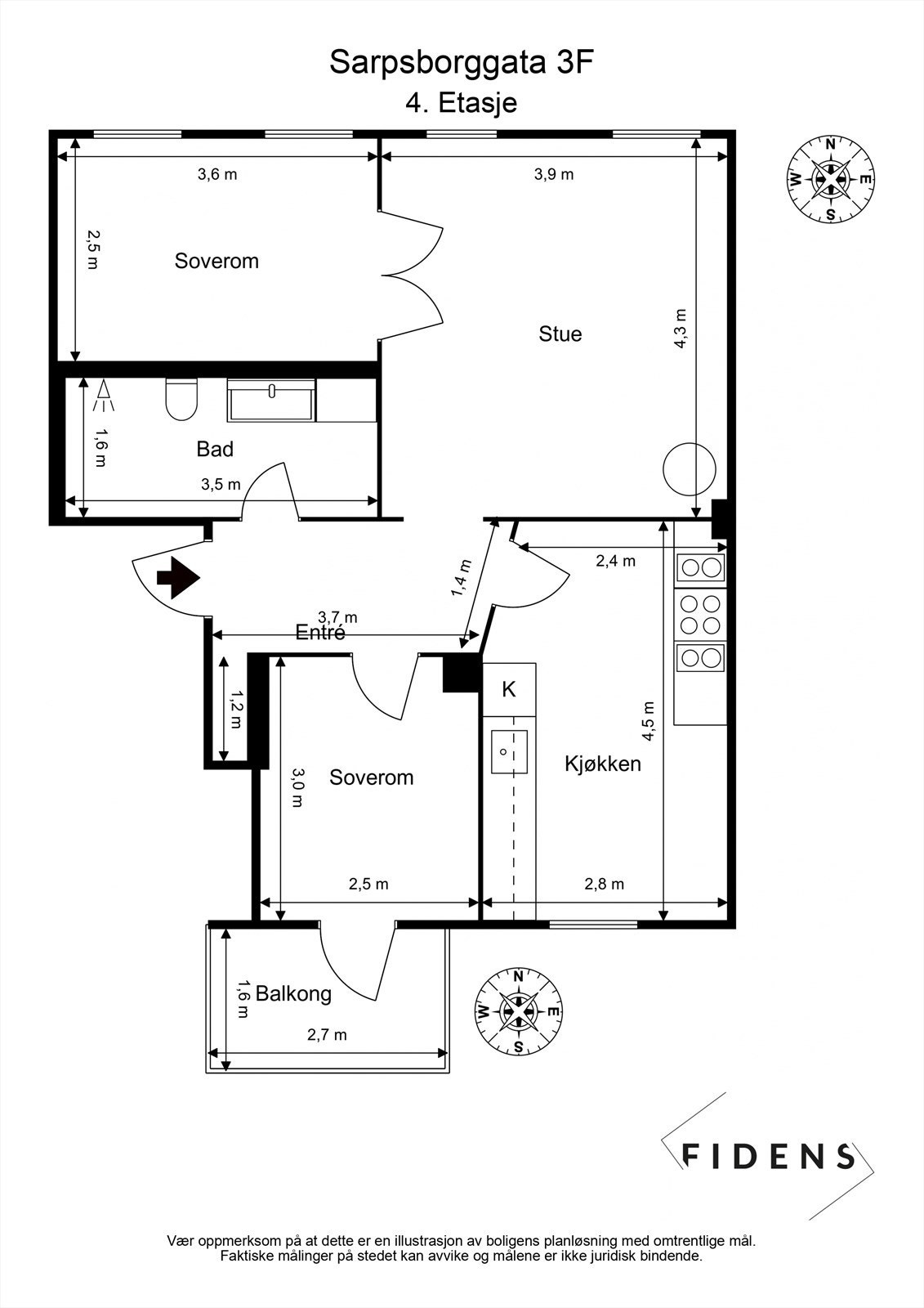 Plantegning, avvik kan forekomme Galleribilde