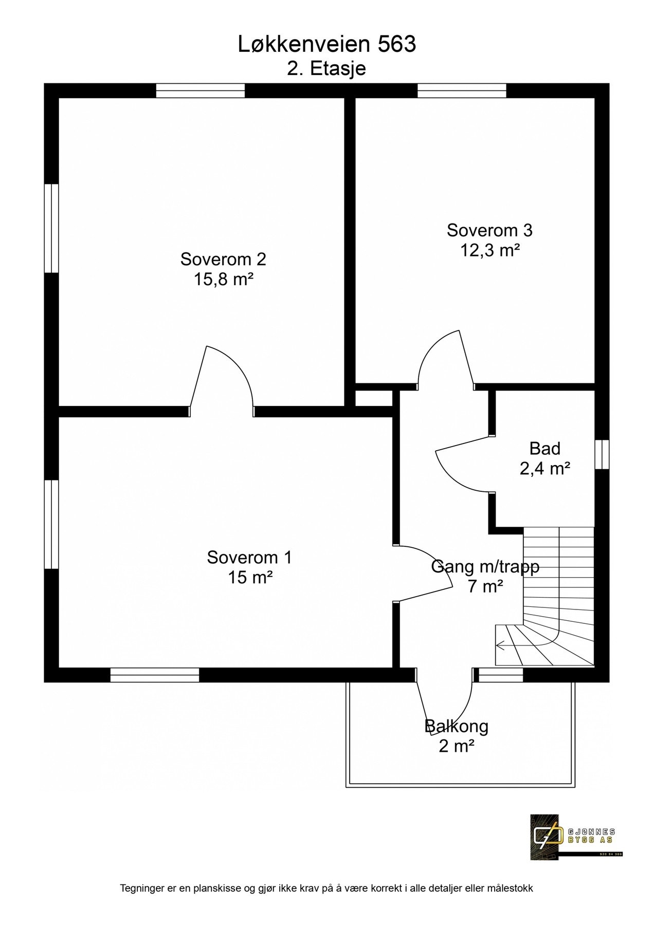 Plantegning - 2. etasje. Galleribilde