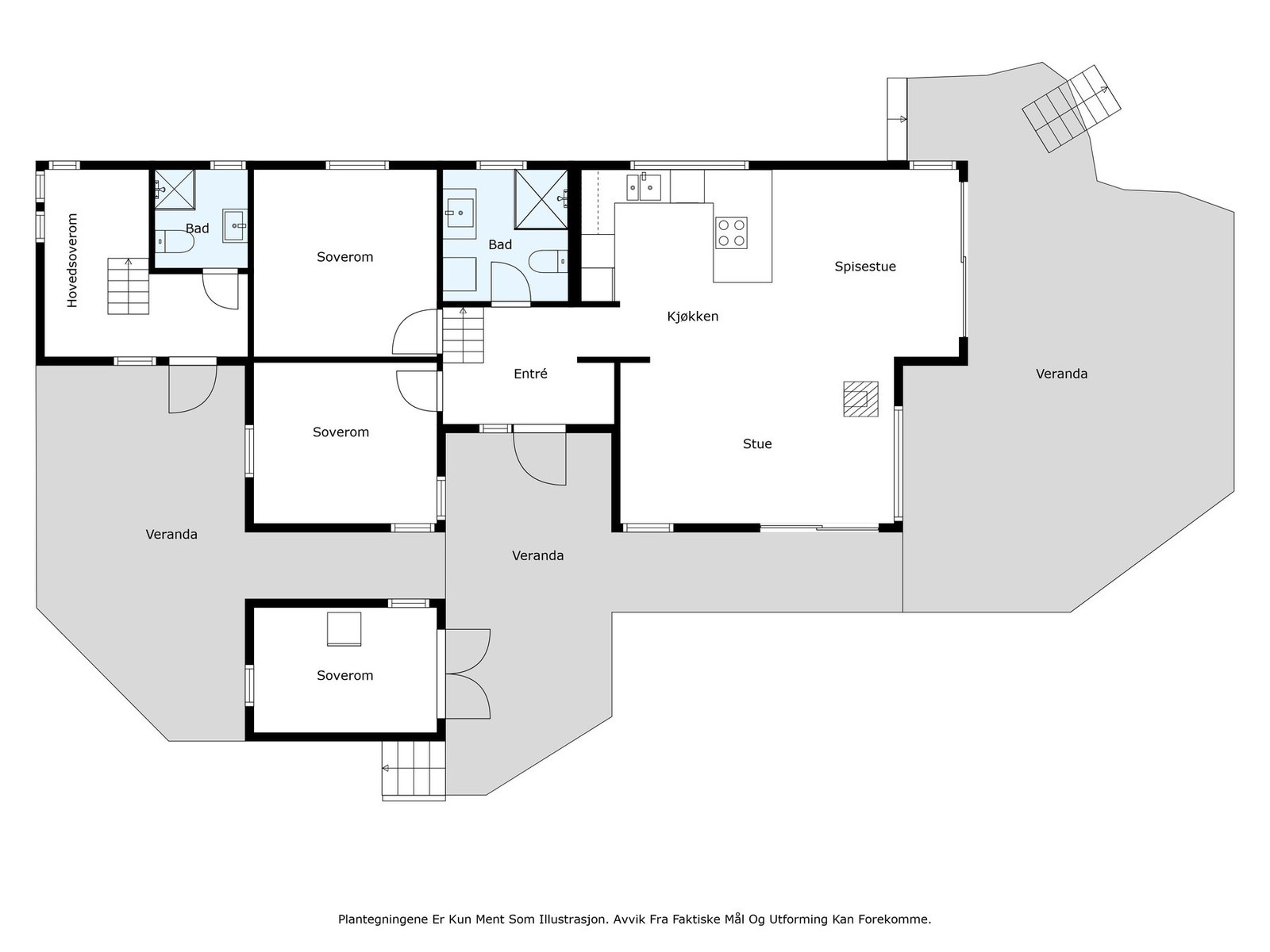 Plantegning 1.etasje Galleribilde