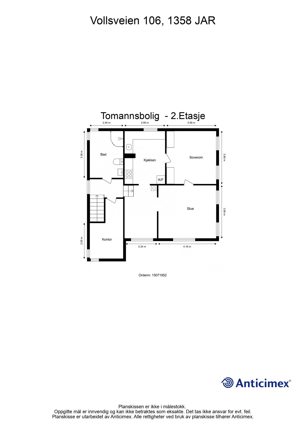 Plantegning 2. etasje. Galleribilde