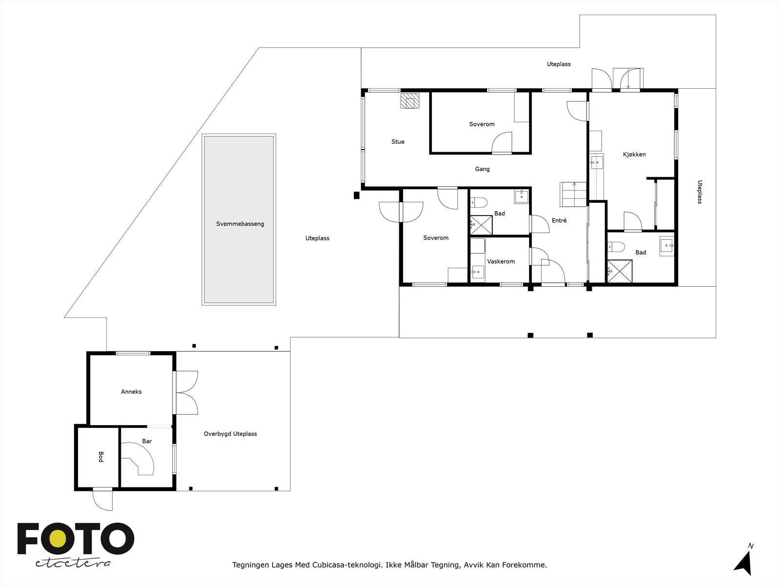 Plantegning 1. etasje Galleribilde
