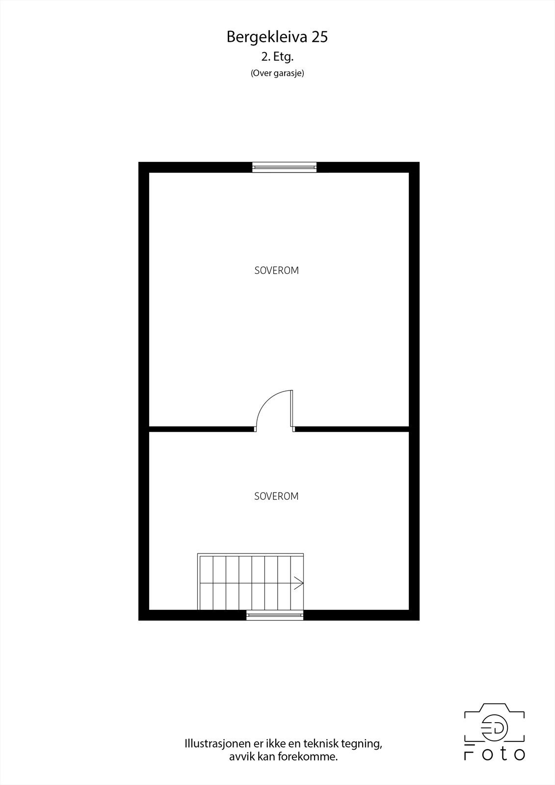 Plantegning 2. etasje garasje. Galleribilde