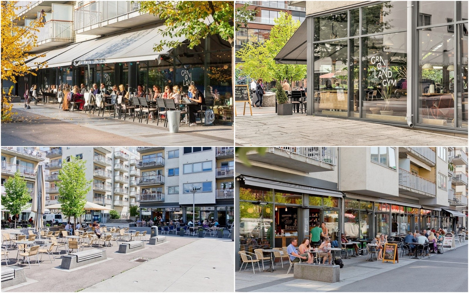 Velkommen til Teaterplassen. Her kan du nyte noe godt i glasset og trekke deg tilbake etter en hektisk dag. Her er det flere resturanter og uteservering. Galleribilde