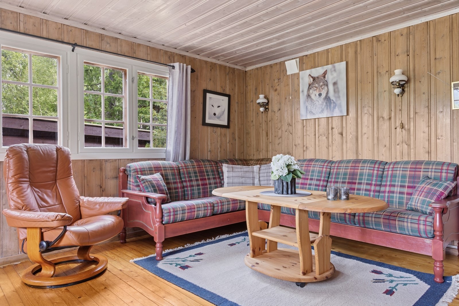 Her kan familien samles i sofakroken. Galleribilde