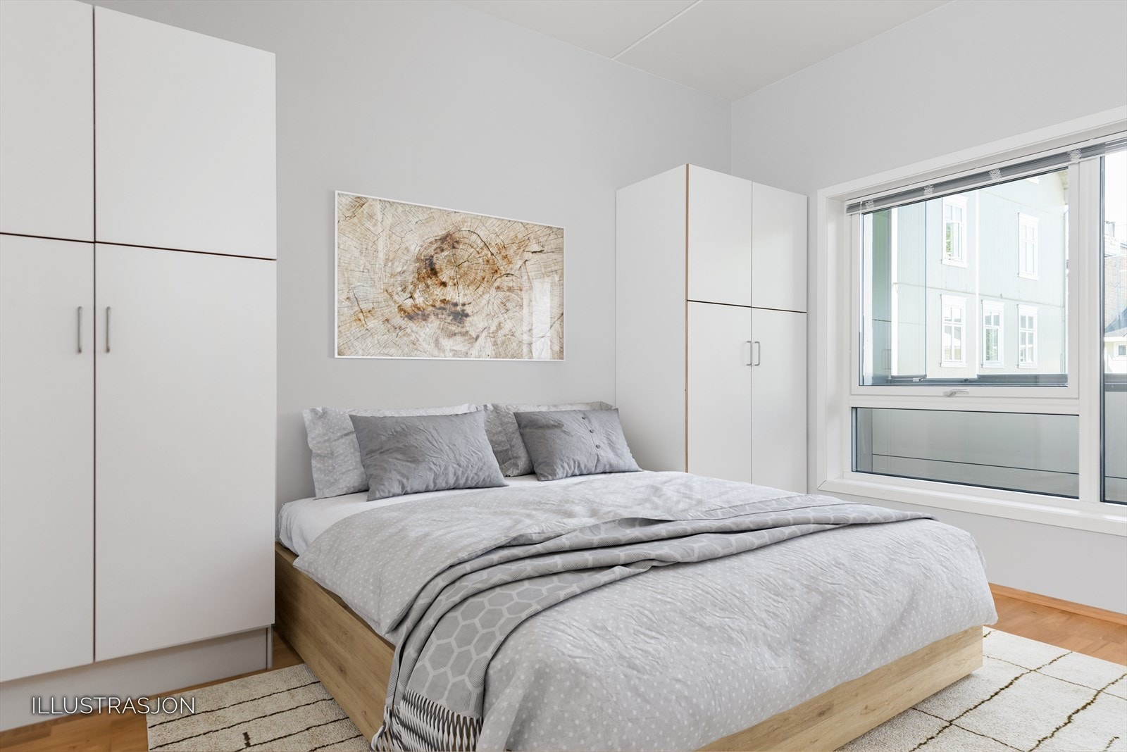 Soverom med tilgang fra stue Galleribilde