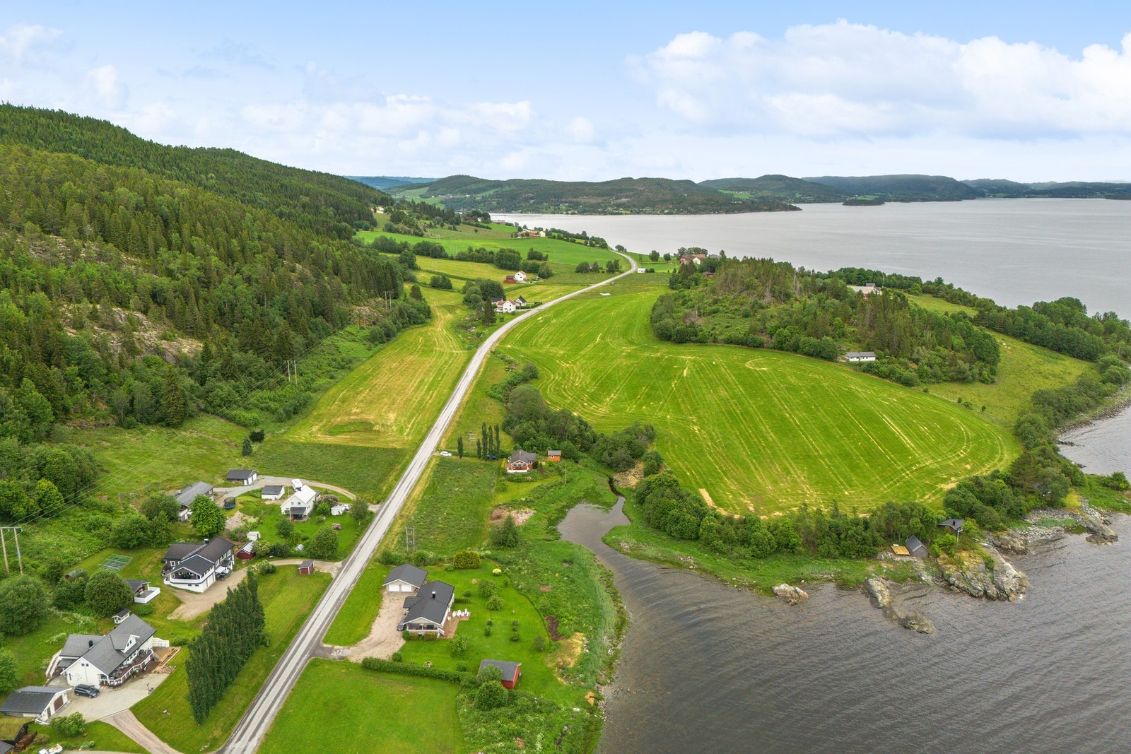 Biladkomst helt fram. Galleribilde