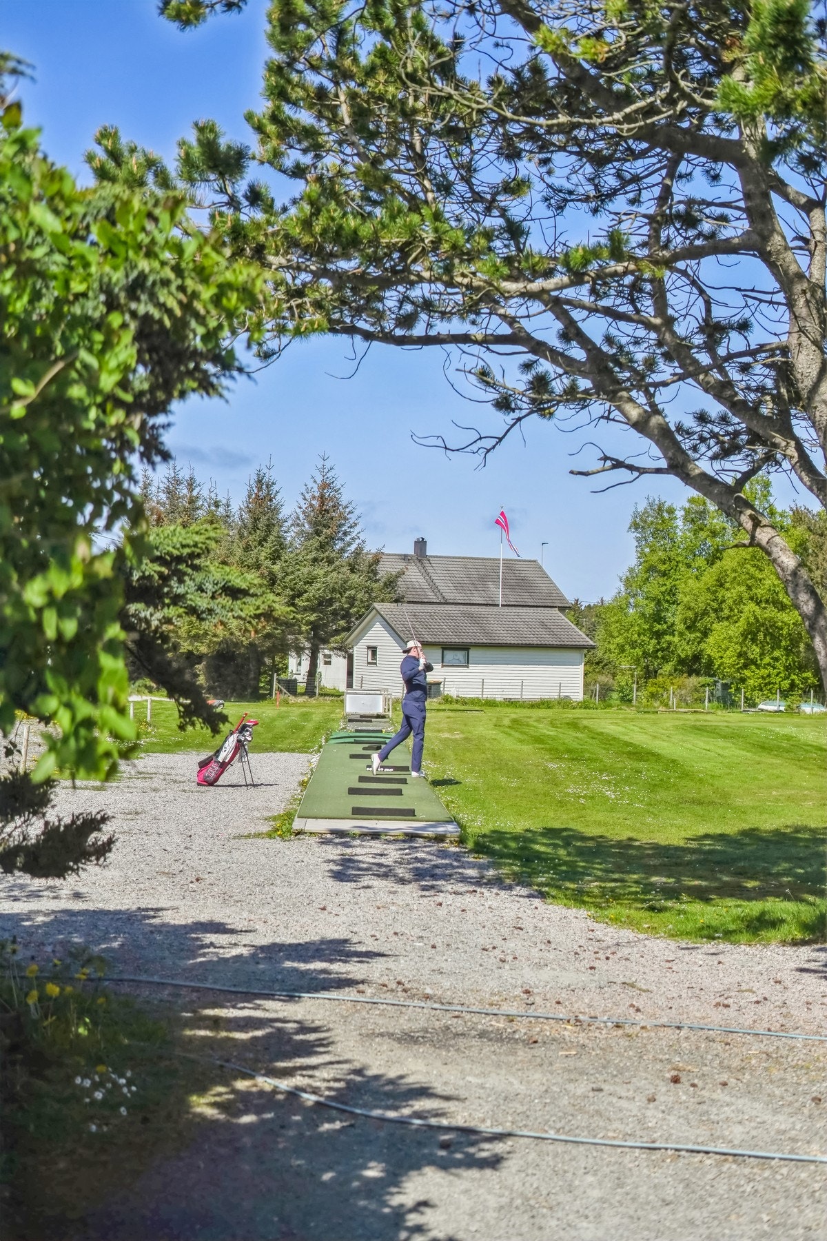 Banen passer veldig fint for nybegynnere som ønsker å lære seg golf i avslappede omgivelser. Galleribilde