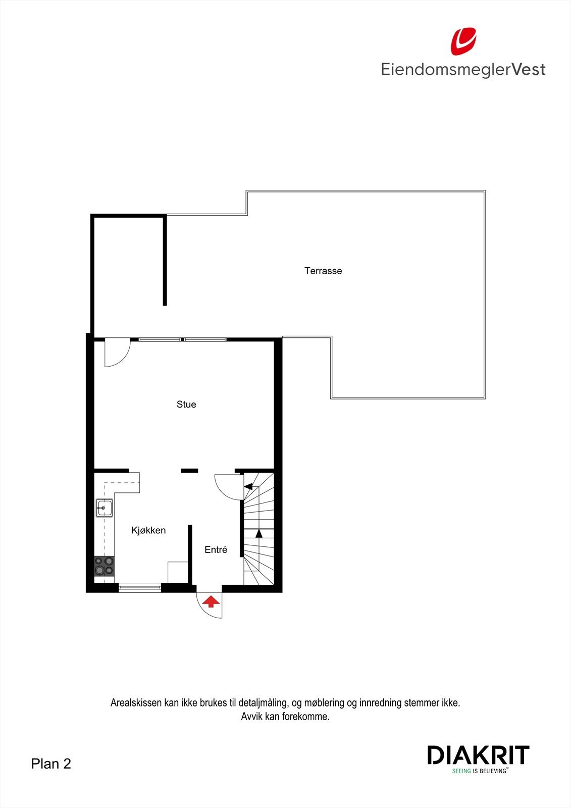 2D - Plantegning 1.etasje Galleribilde