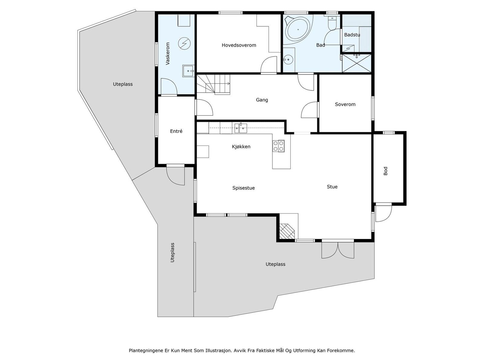 Plantegning 1 Etasje Galleribilde