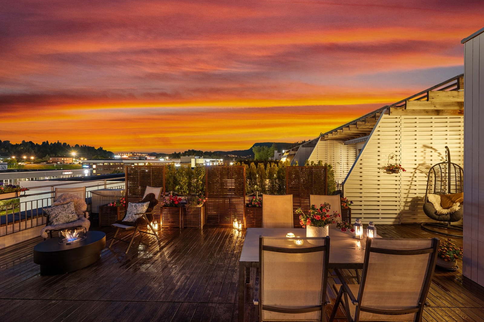 Skumringen er fin her i Lundekroken. Galleribilde