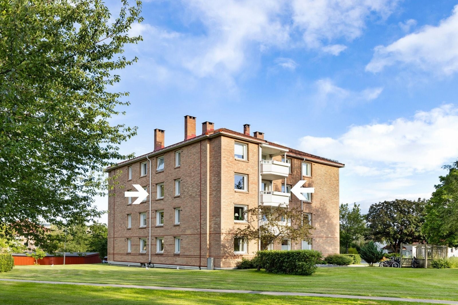 Se pil på bygget for leilighetens plassering. Galleribilde