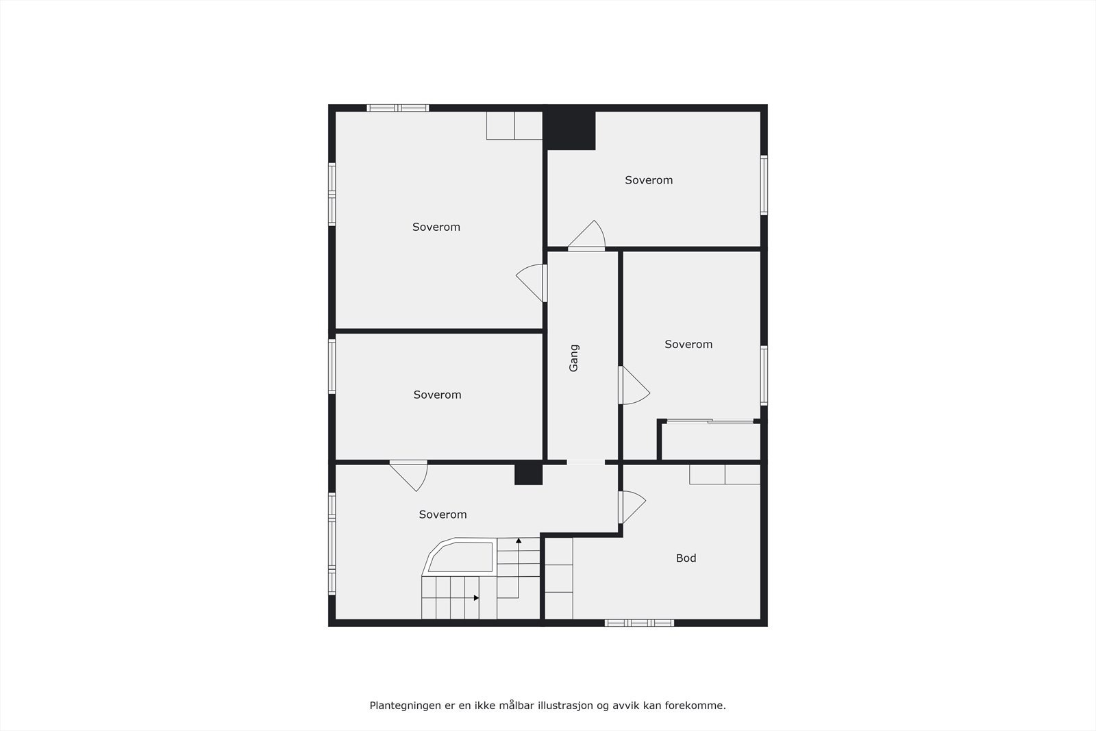 Plantegning 2 etasje Galleribilde