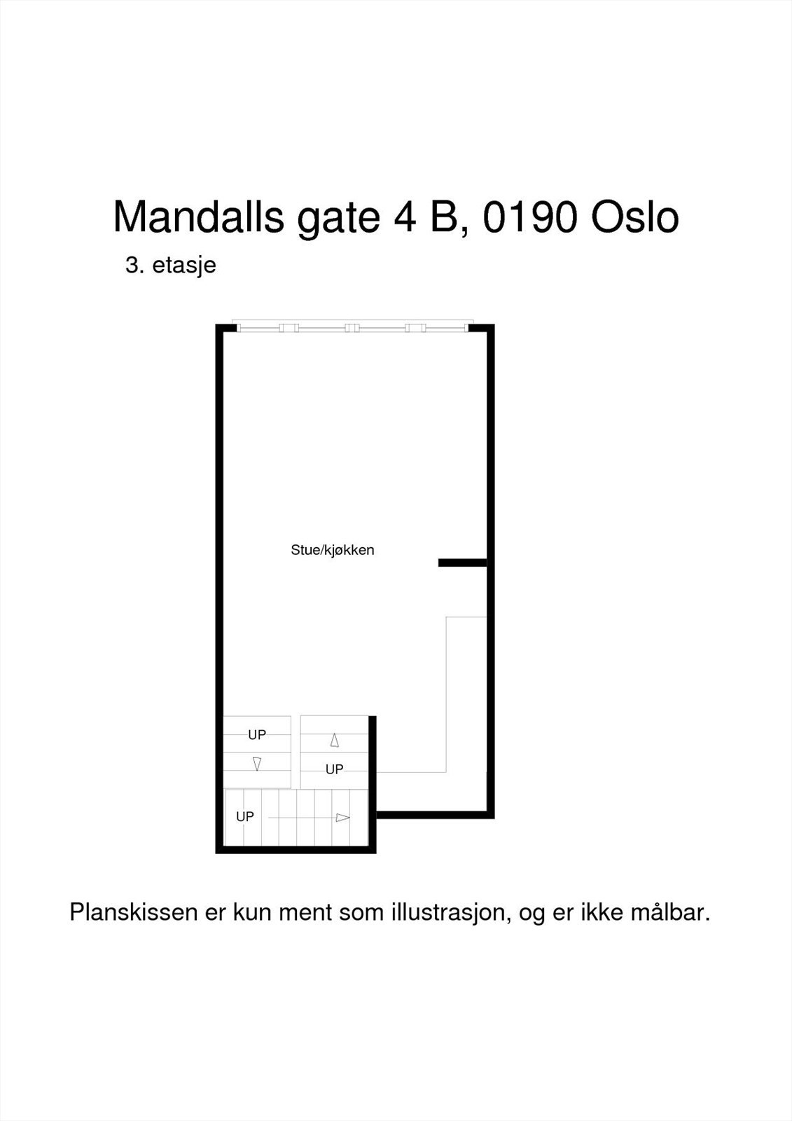 Mandalls gate 4 B, 3. etasje Galleribilde