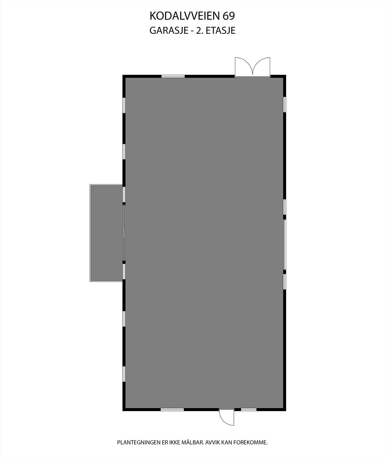 Skissetegning 2. etasje - driftsbygning/låve Galleribilde