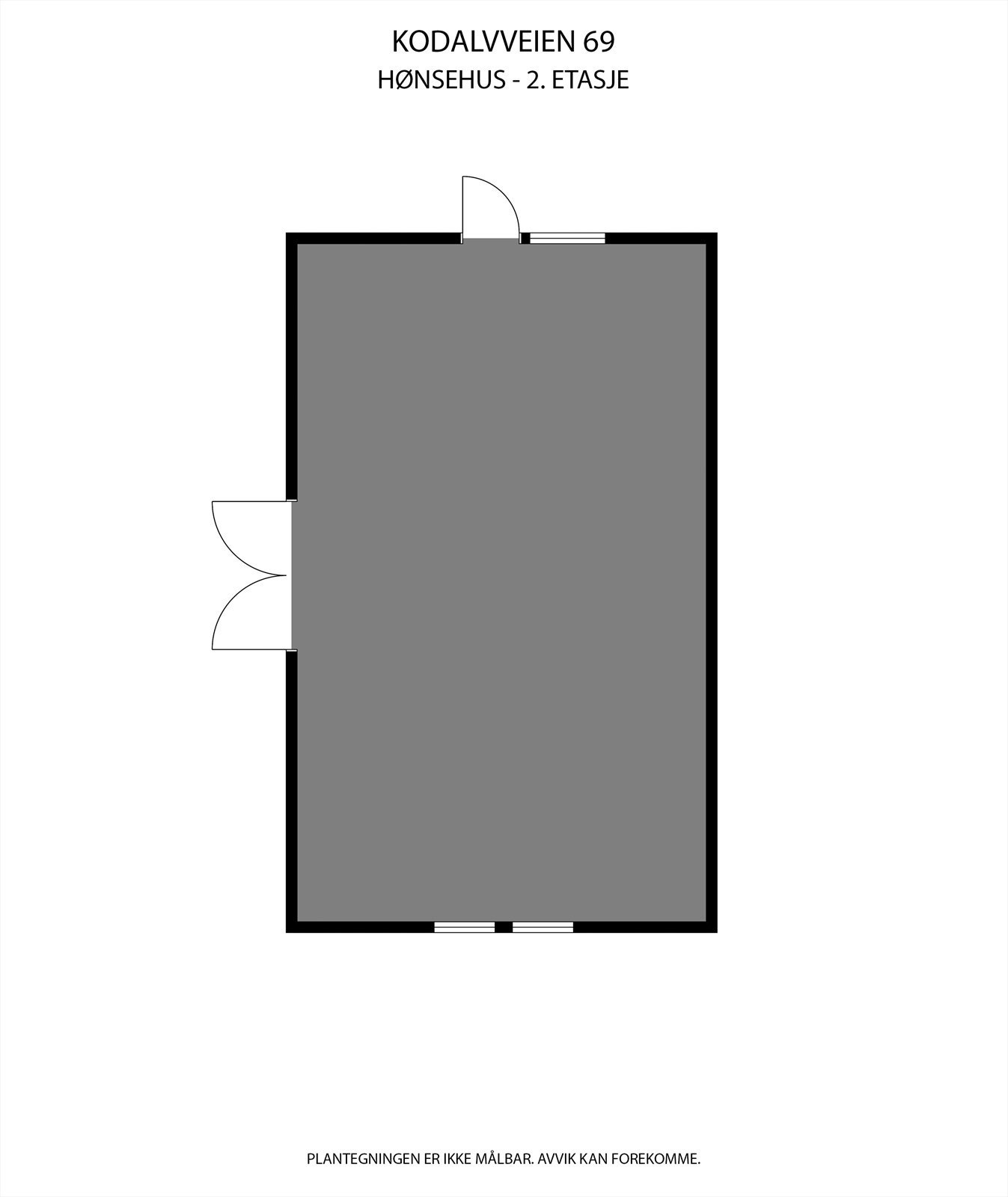 Skissetegning 2. etasje hønsehus Galleribilde