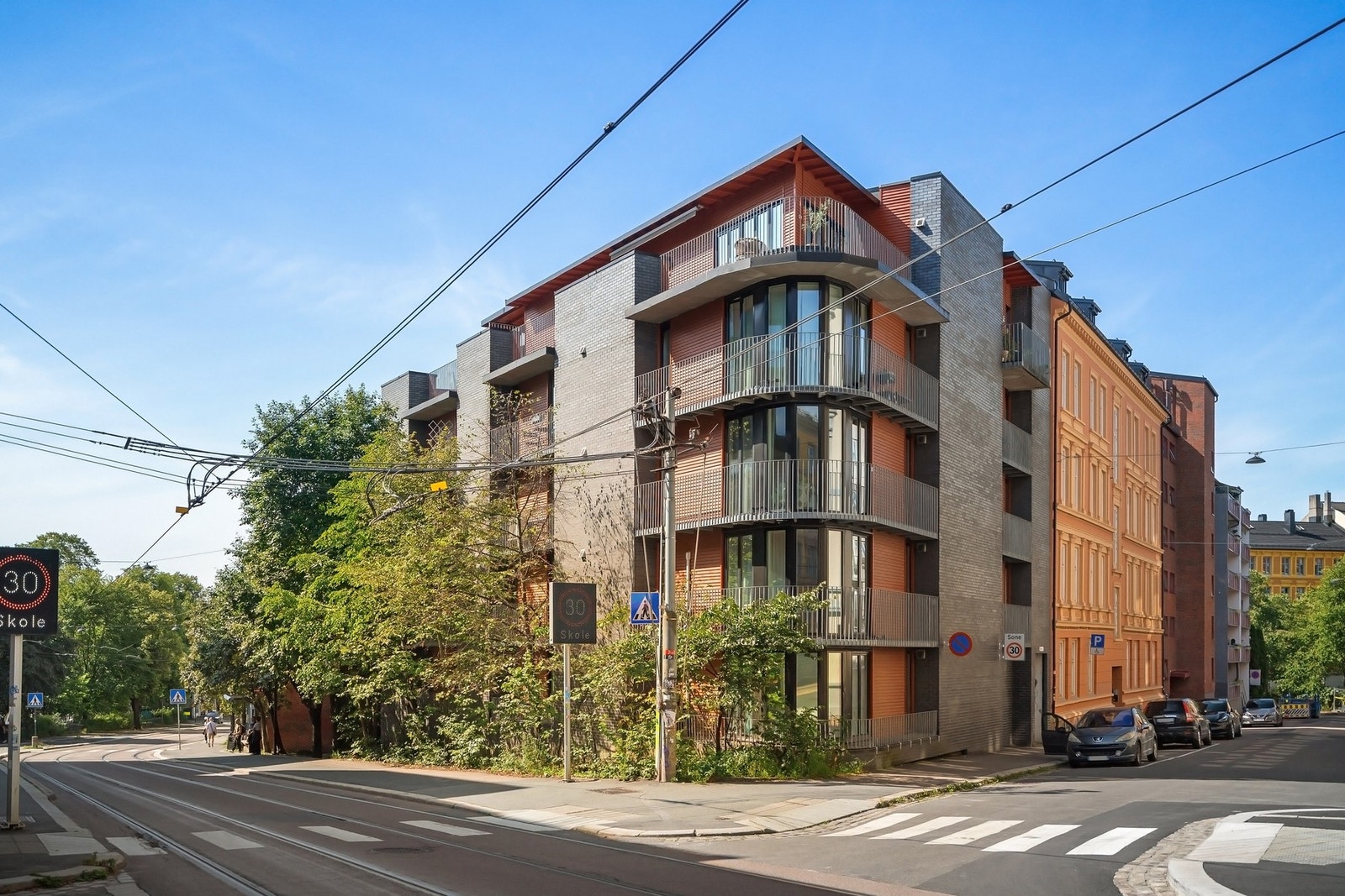 Moderne fasade. Galleribilde