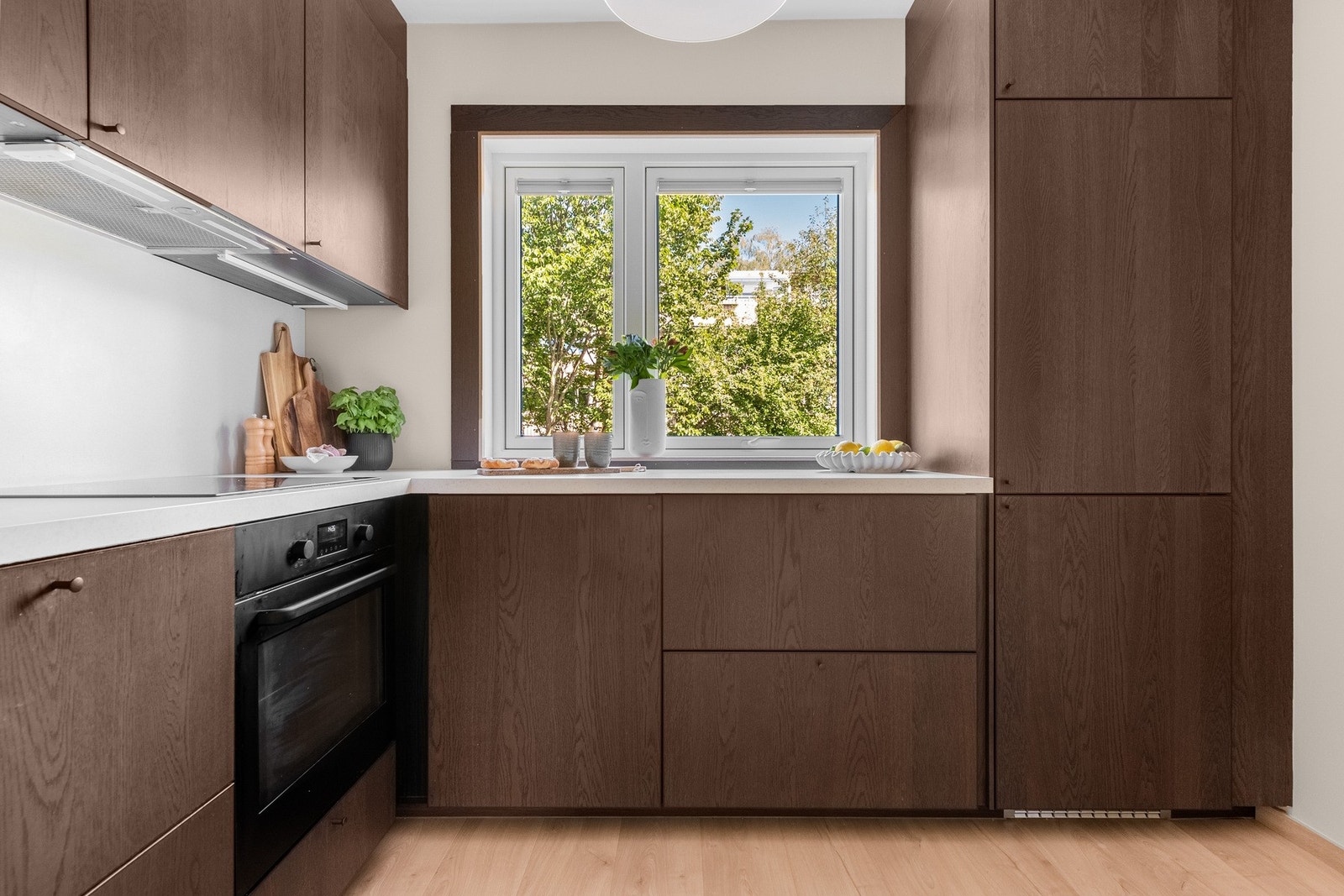 Kjøkkeninnredningen er levert og montert av Ikea. Galleribilde