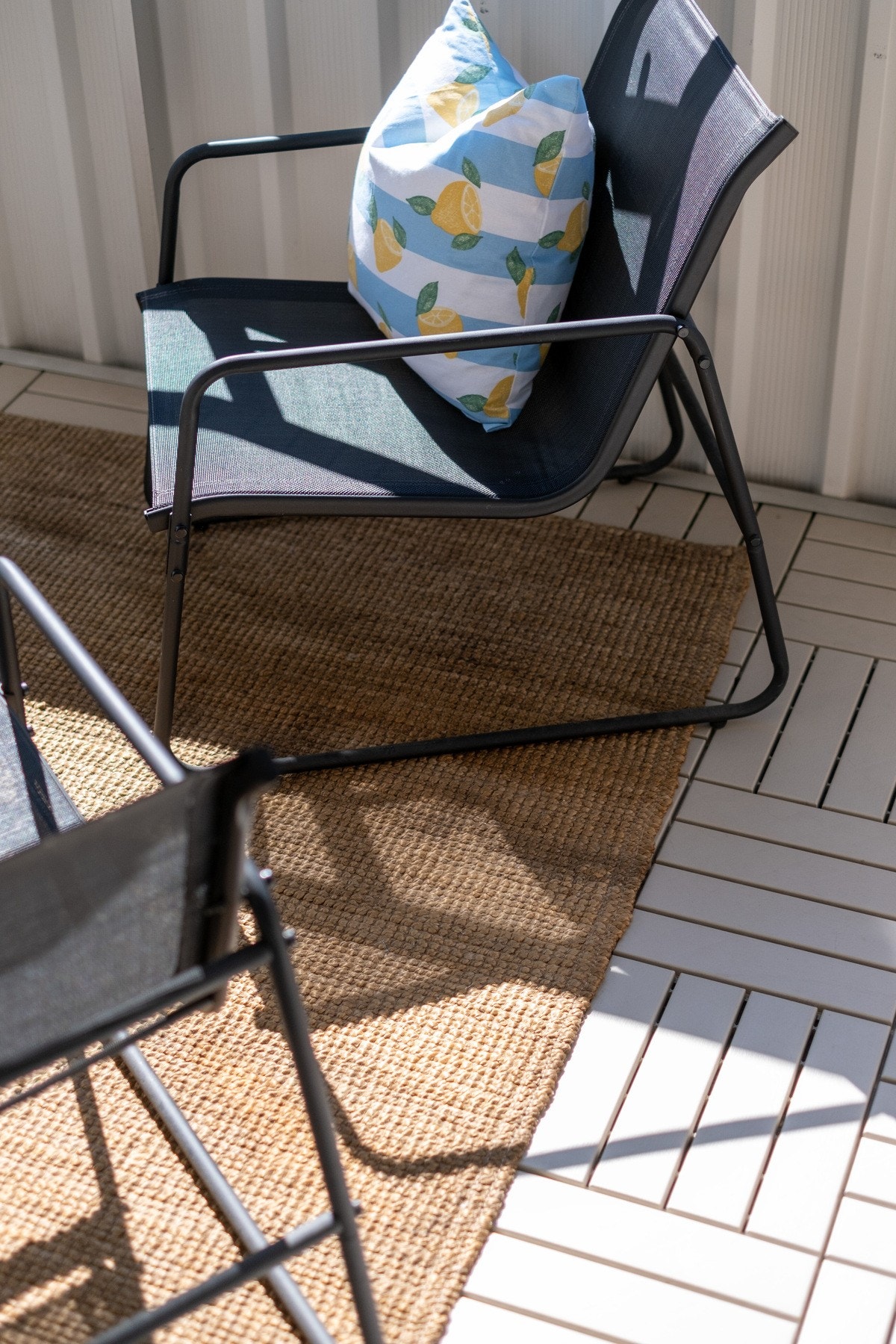 Det er gode solforhold på balkongen. Galleribilde