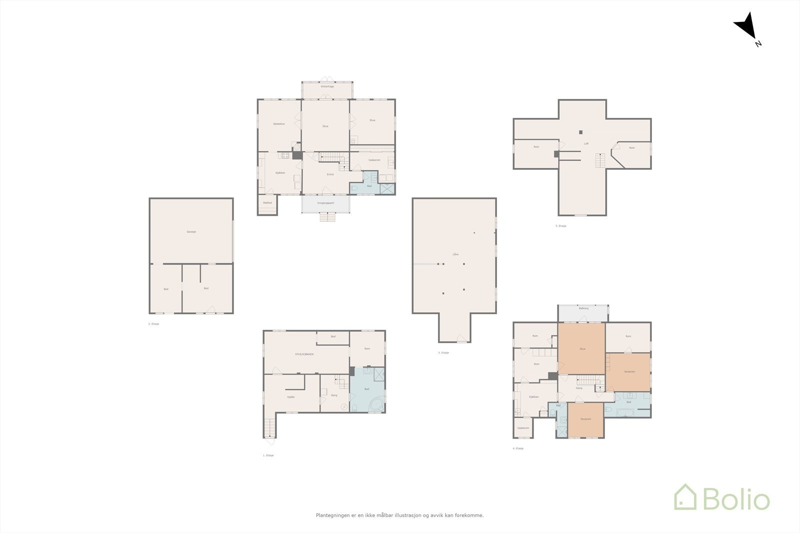 Plantegning Galleribilde