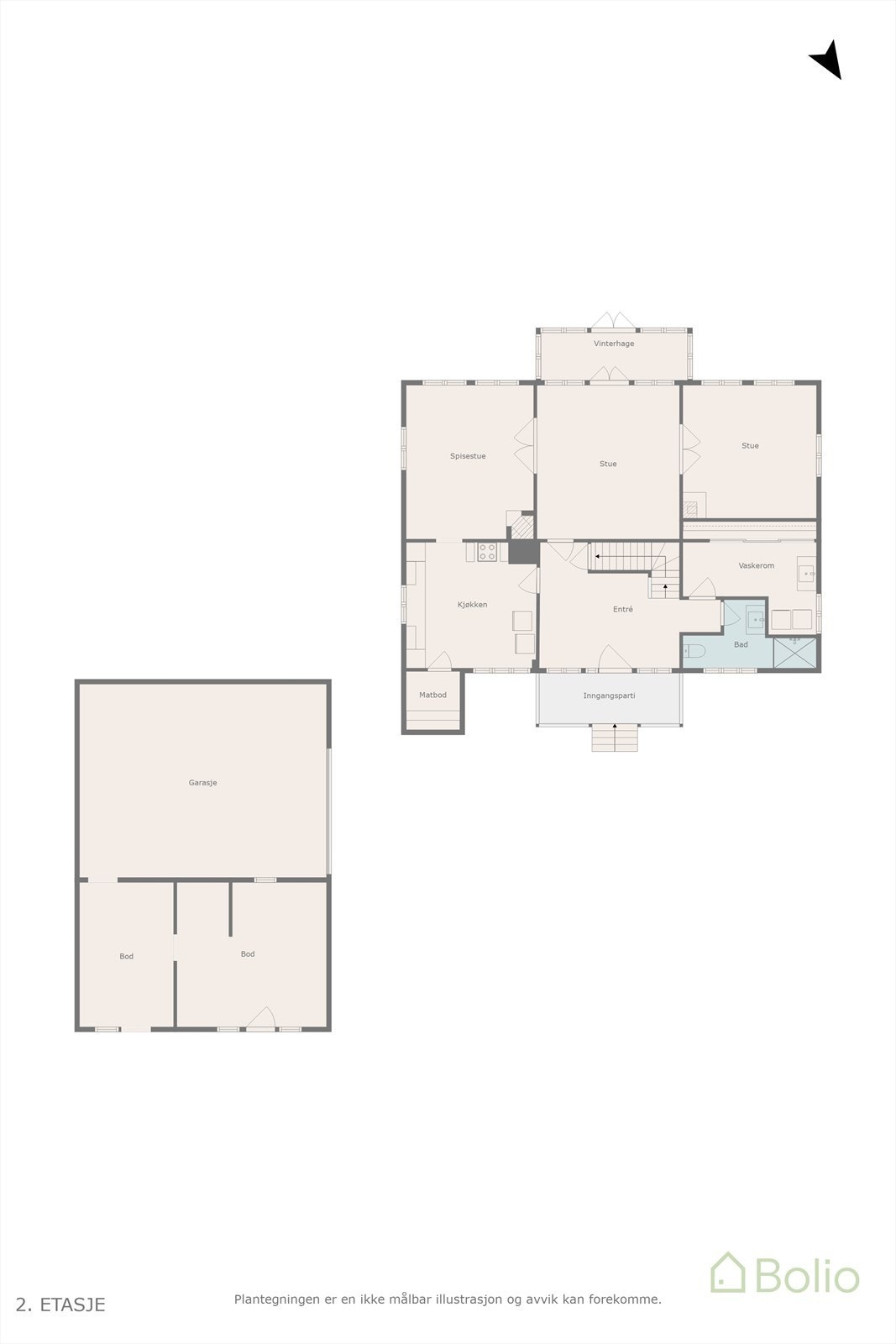 Plantegning 1. etasje. Galleribilde