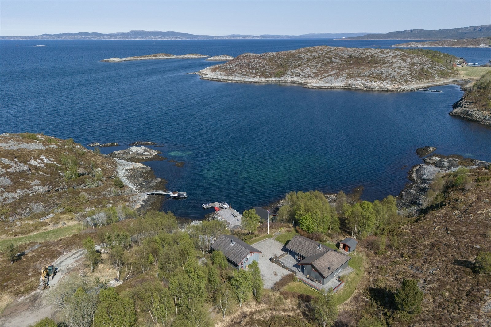 Det er meget gode solforhold med sol fra tidlig morgen til sen kveld Galleribilde