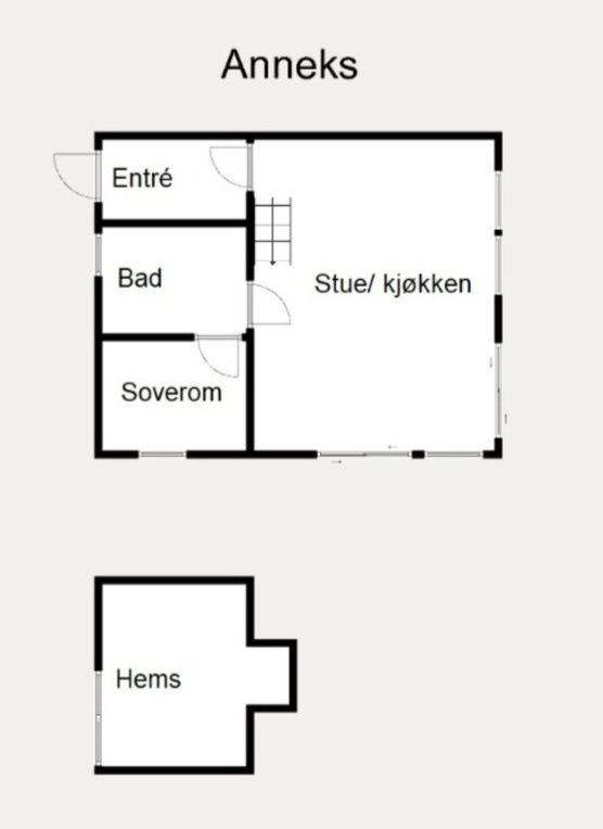 Planskisse anneks Galleribilde