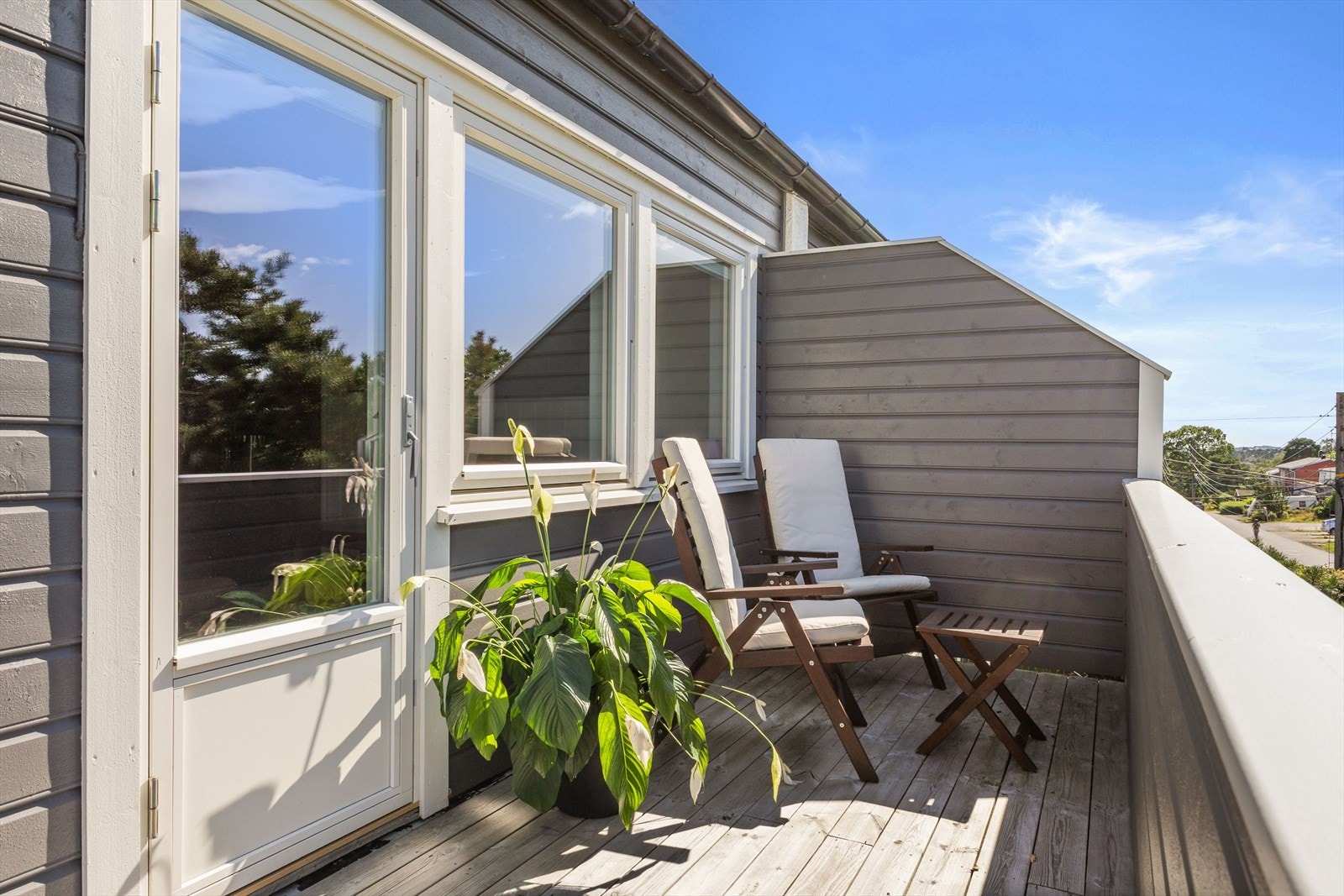 Balkong ved stue. Galleribilde