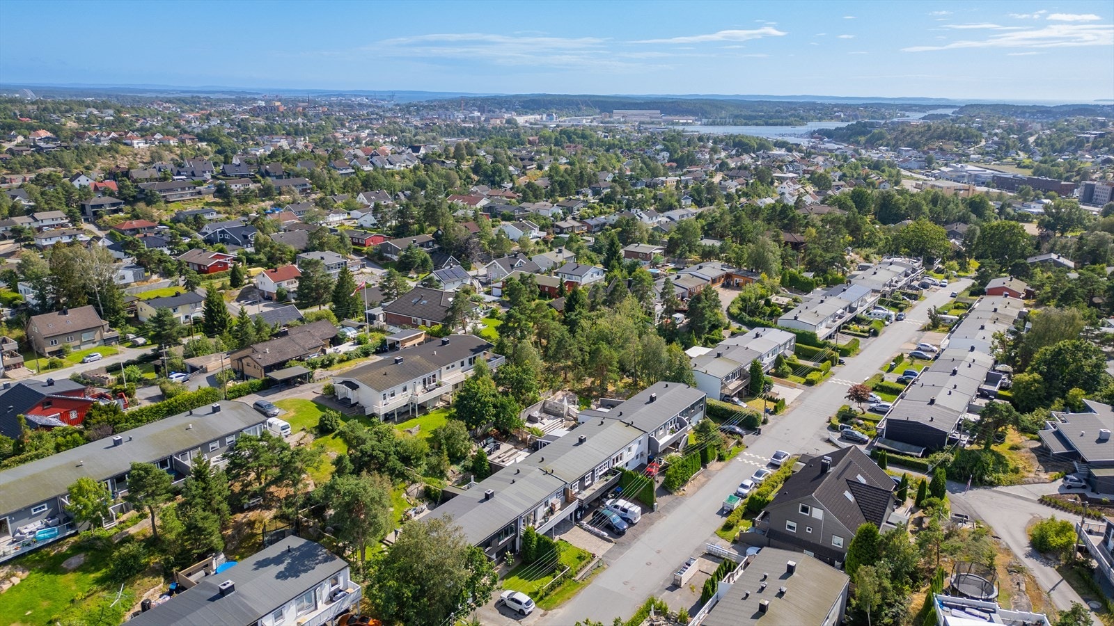Dronebilde område. Galleribilde