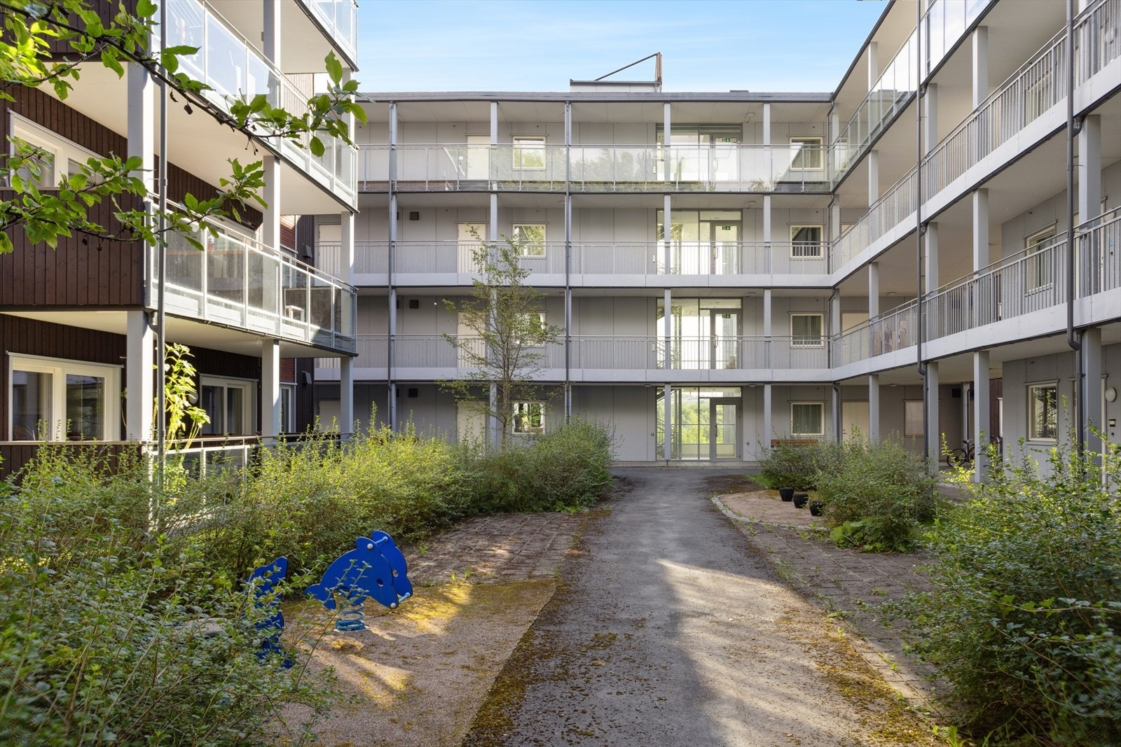 Sameiet har tilbaketrukket beliggenhet, men samtidig svært sentralt. Galleribilde