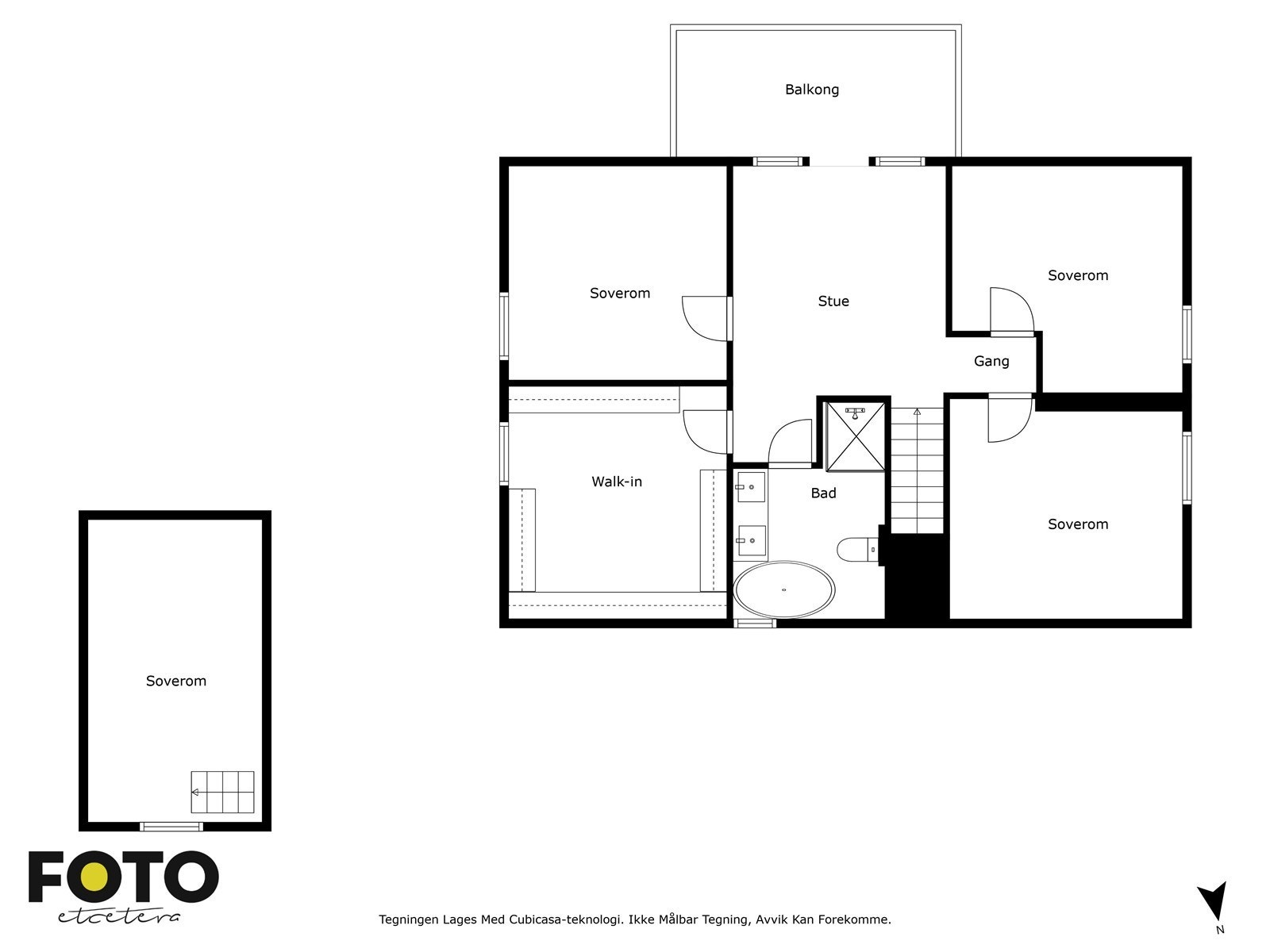 Veiledende plantegning 2. etasje. Ikke målbar Galleribilde