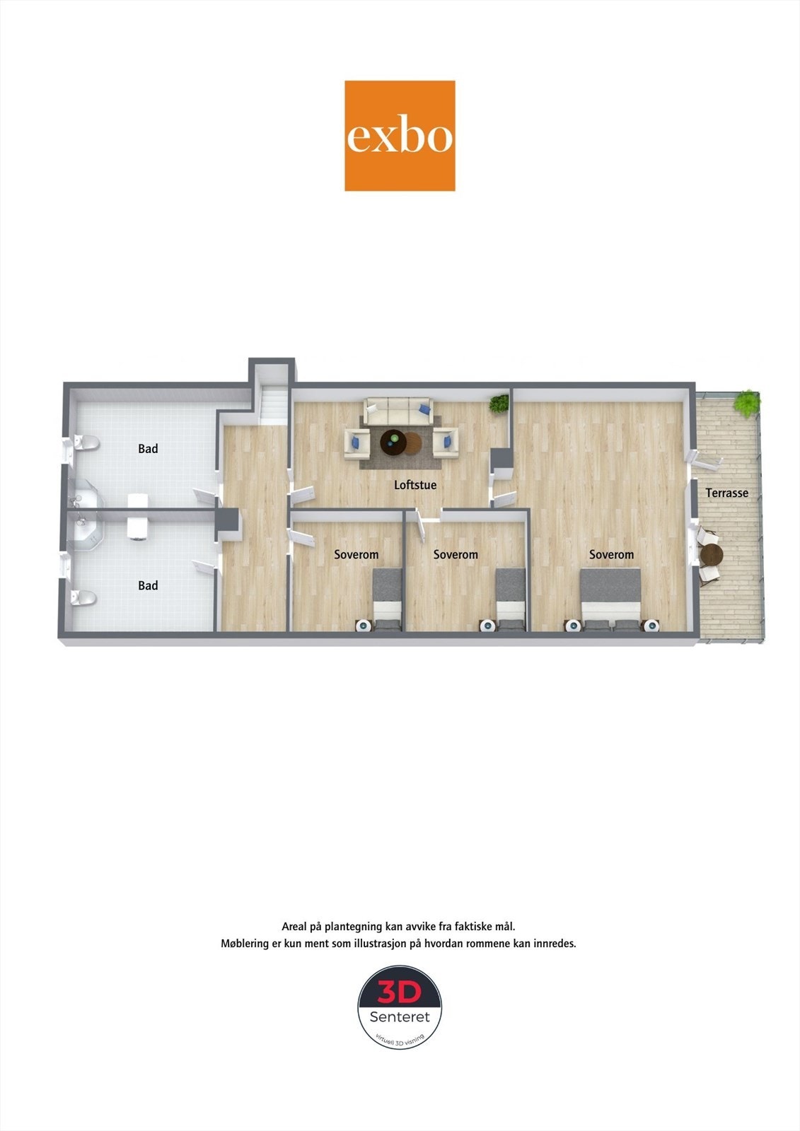 Plan 2 etasje Galleribilde