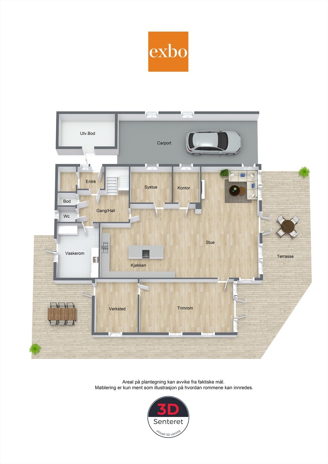 Plan 1 etasje Galleribilde