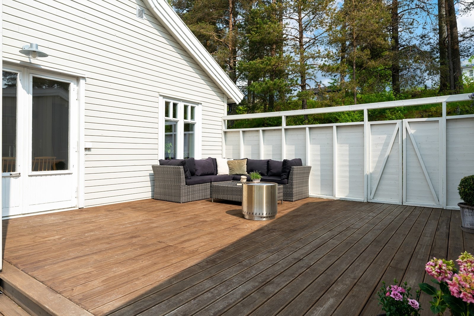 Skjermet terrasse Galleribilde