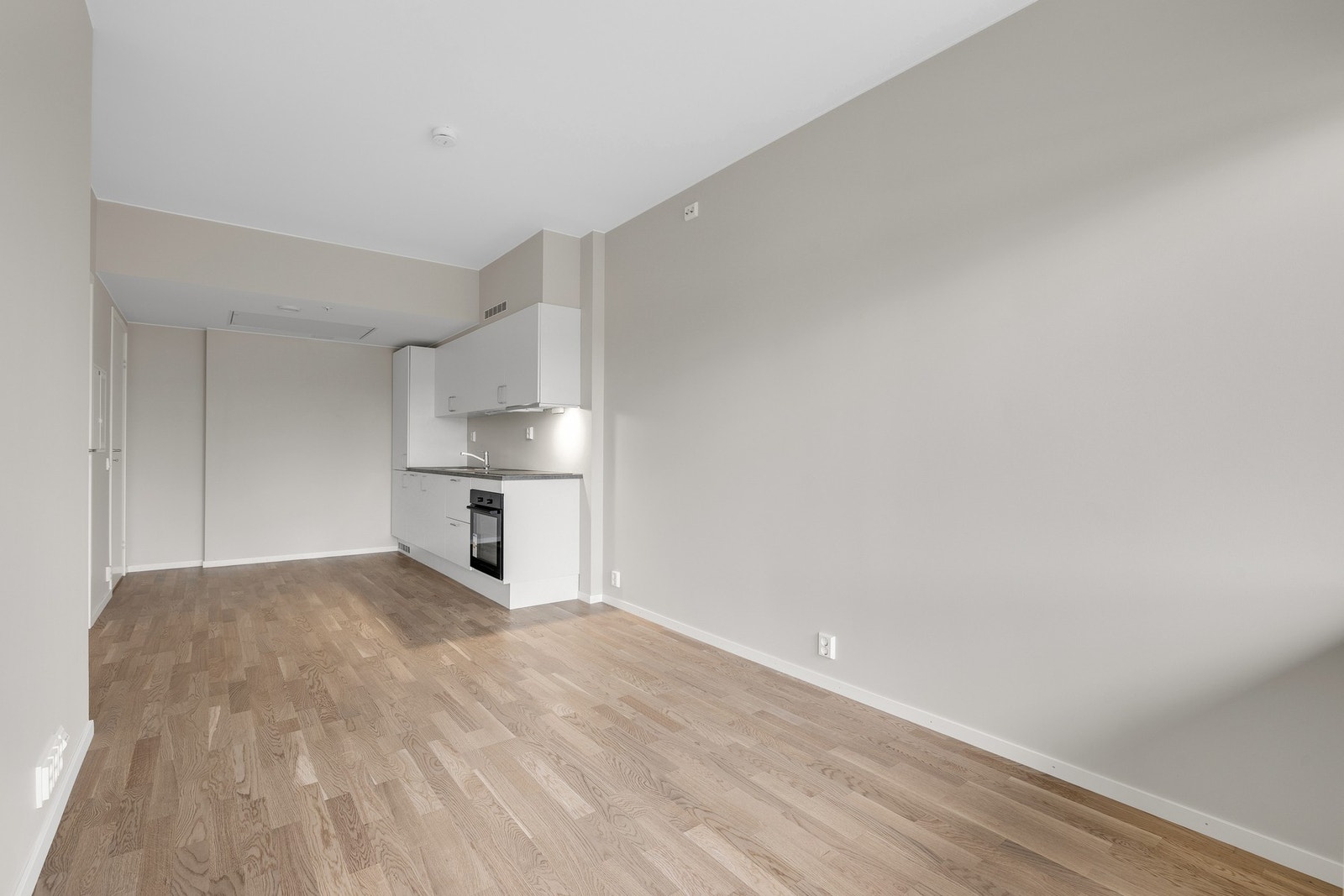 Integrerte hvitevarer på kjøkkenet følger handelen. Galleribilde