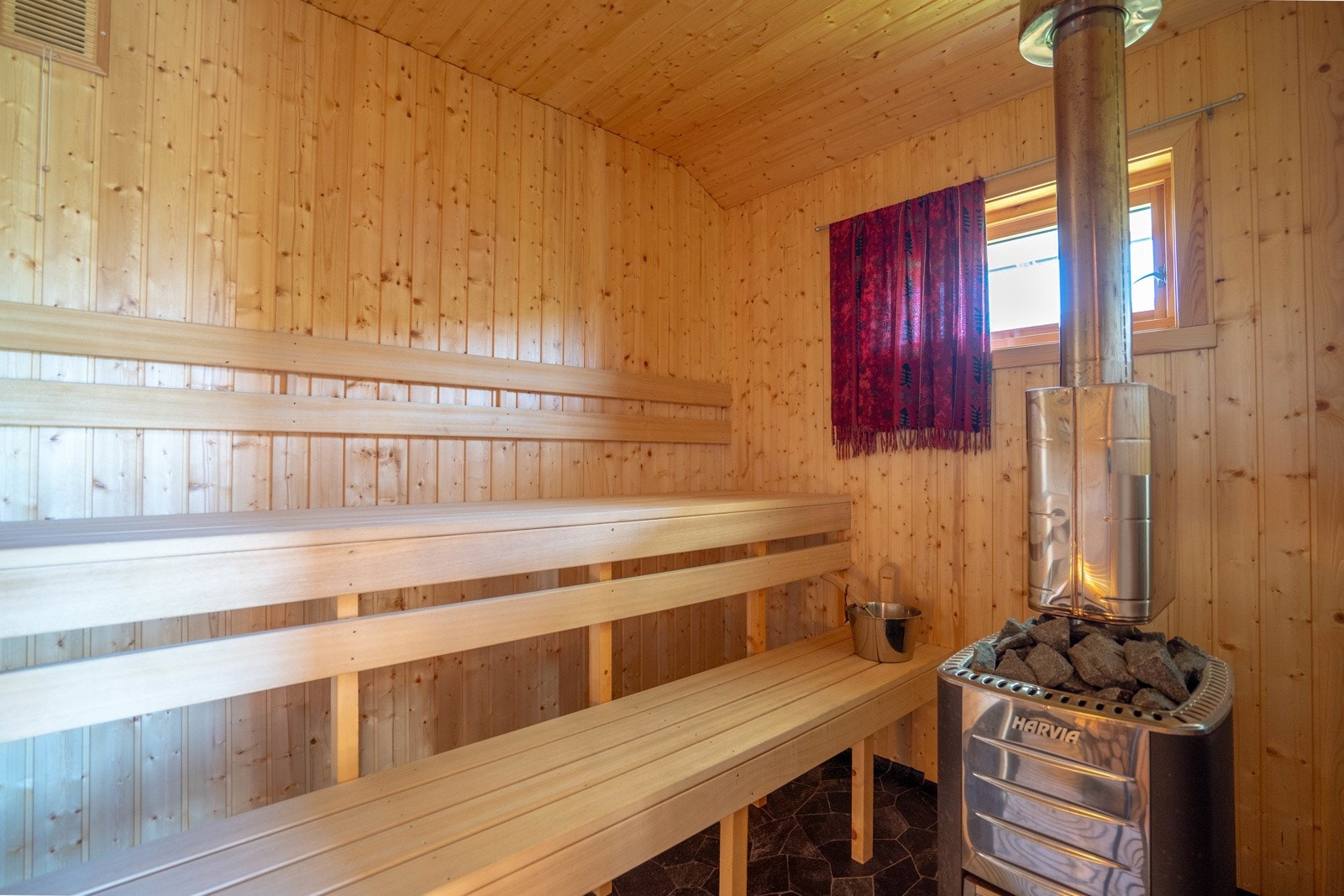 Vedfyrt badstue Galleribilde