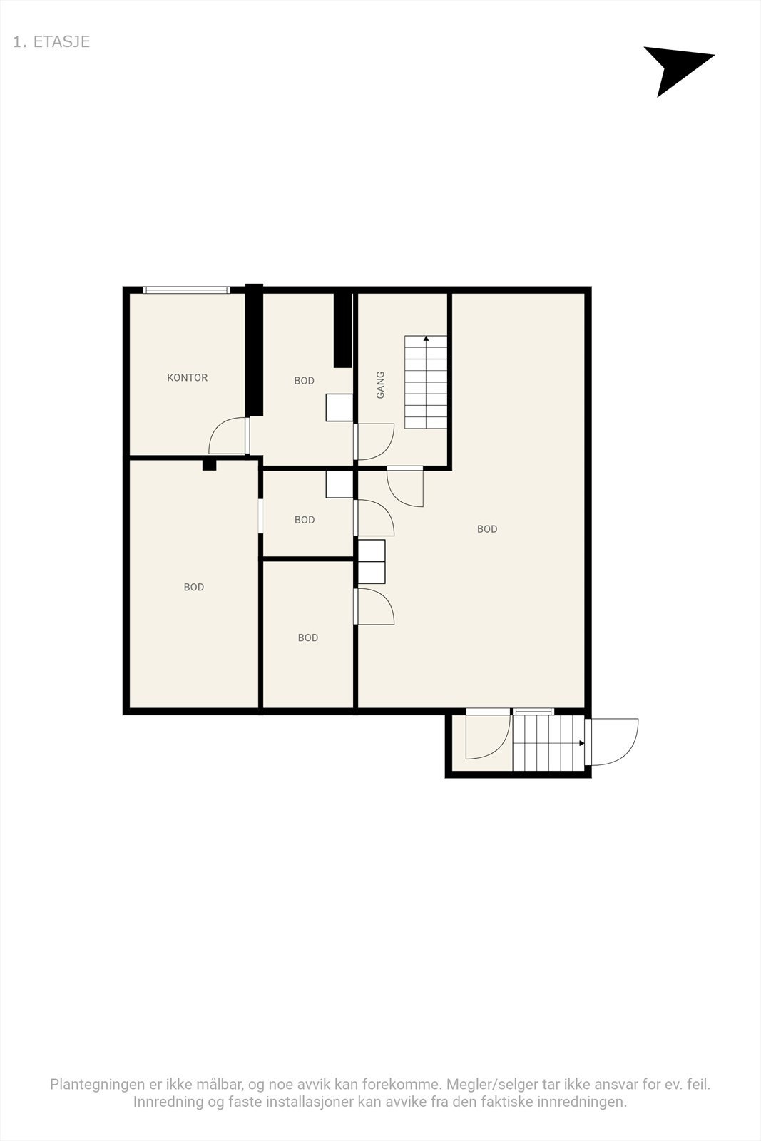 Plantegning kjeller. Sjekk all den ubrukte plassen Galleribilde