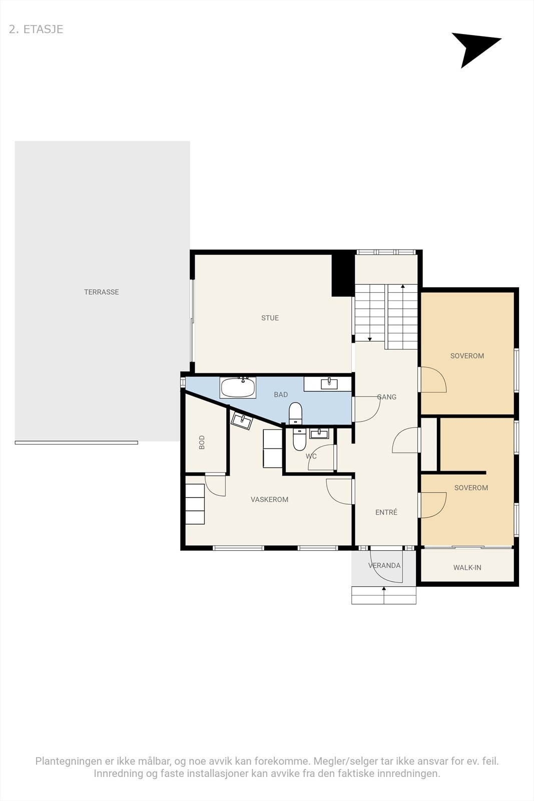 Plantegning 1. etg Galleribilde